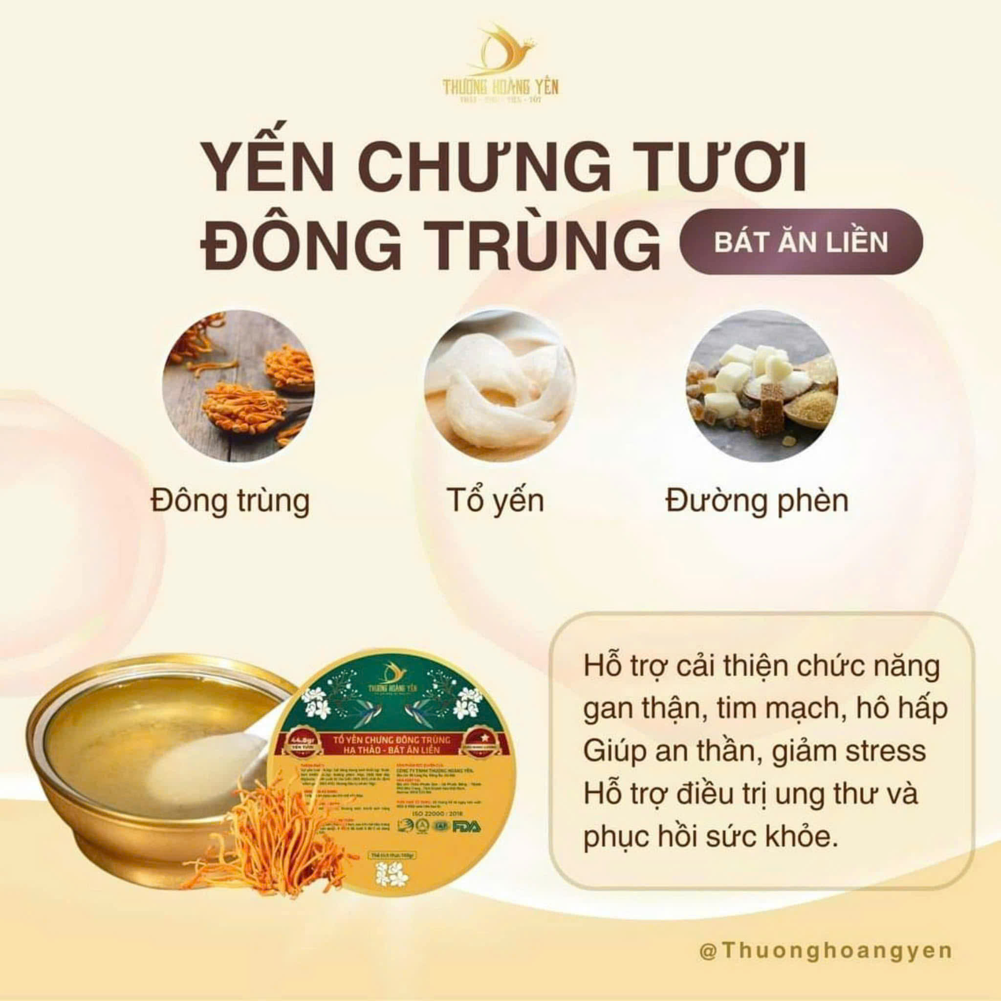 SET 6 Yến chưng Ăn liền mix vị Truyền Thống - THƯỢNG HOÀNG YẾN 140gr - 5