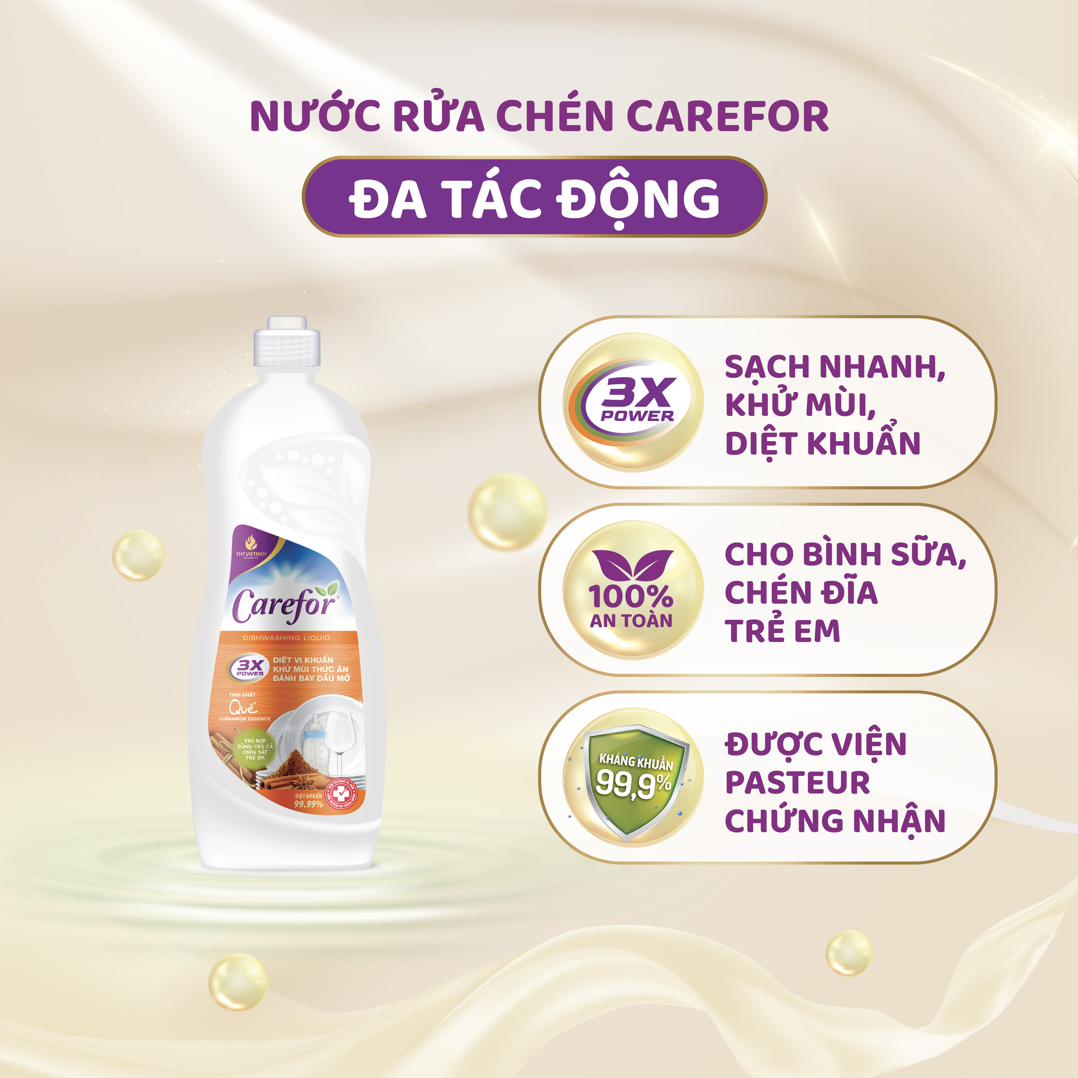 Nước rửa chén bát Carefor 800ml - 6