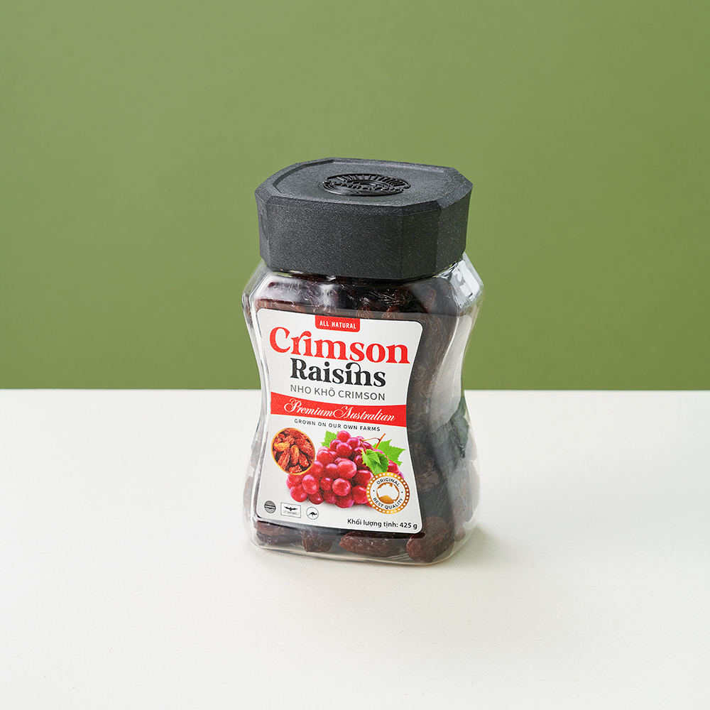 Nho khô Crimson nhập khẩu Úc (hộp 425g) - Phân phối chính hãng