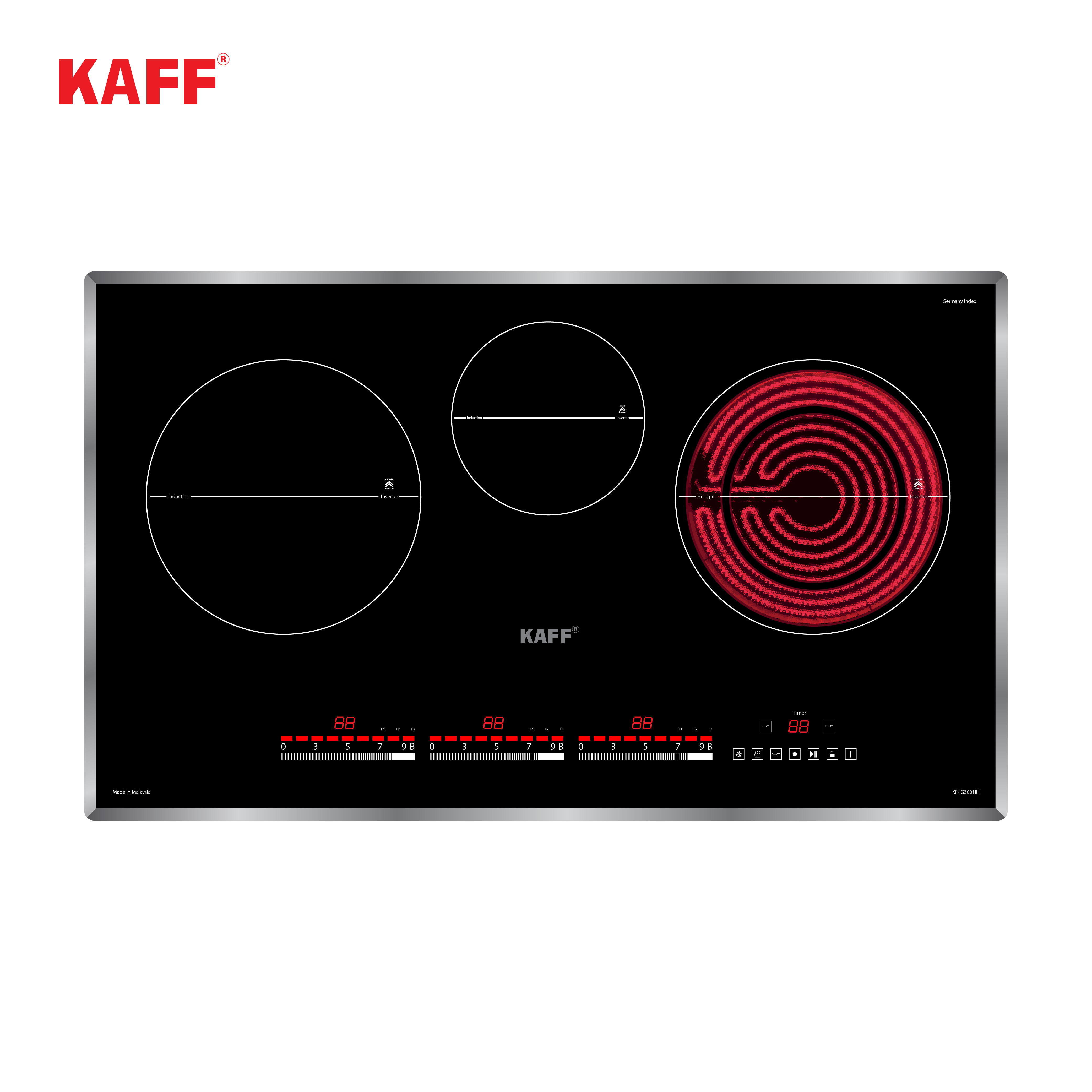 Bếp điện từ kết hợp KF-IG3001IH - Phân phối chính hãng