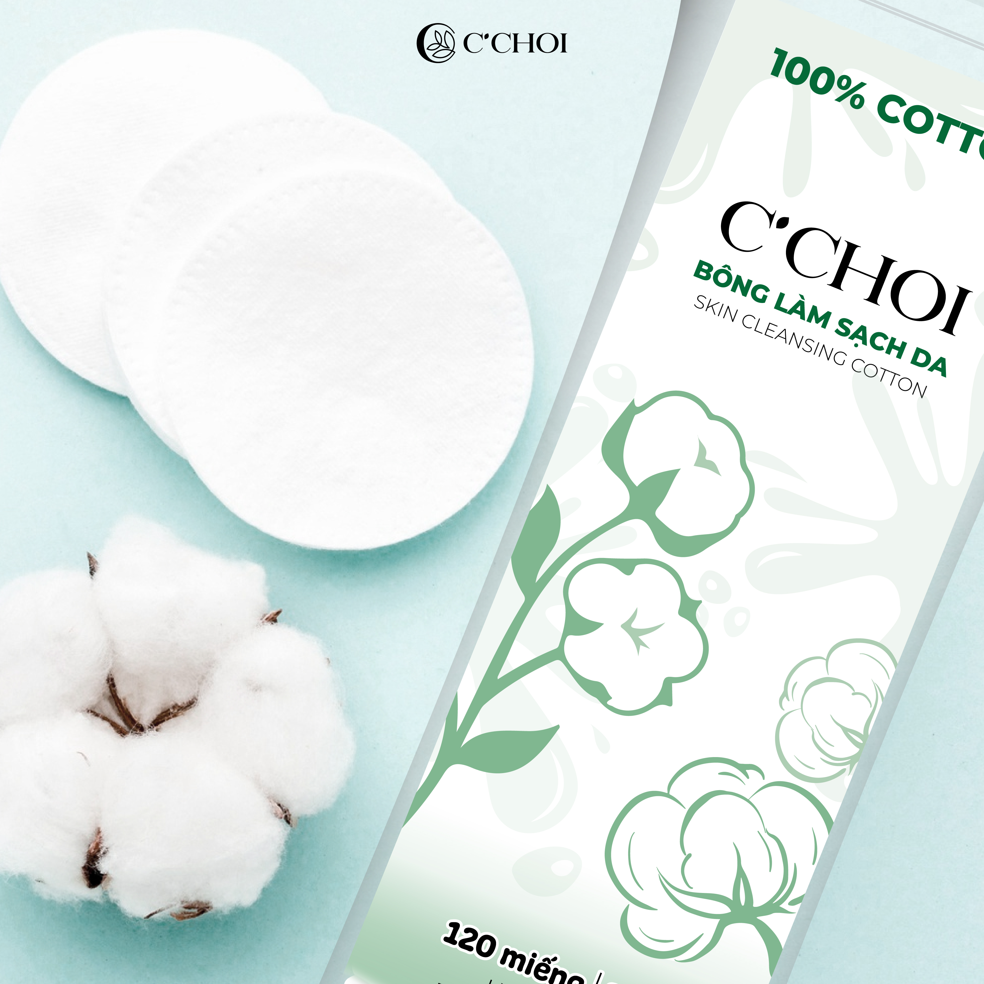 Bông làm sạch da - Skin cleansing cotton