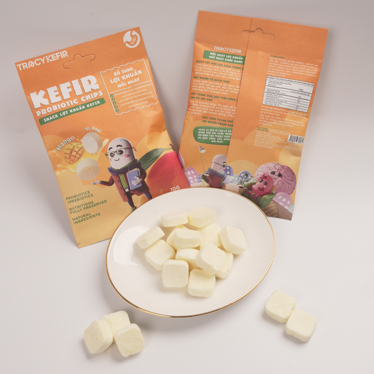 Snack lợi khuẩn kefir vị xoài - 4