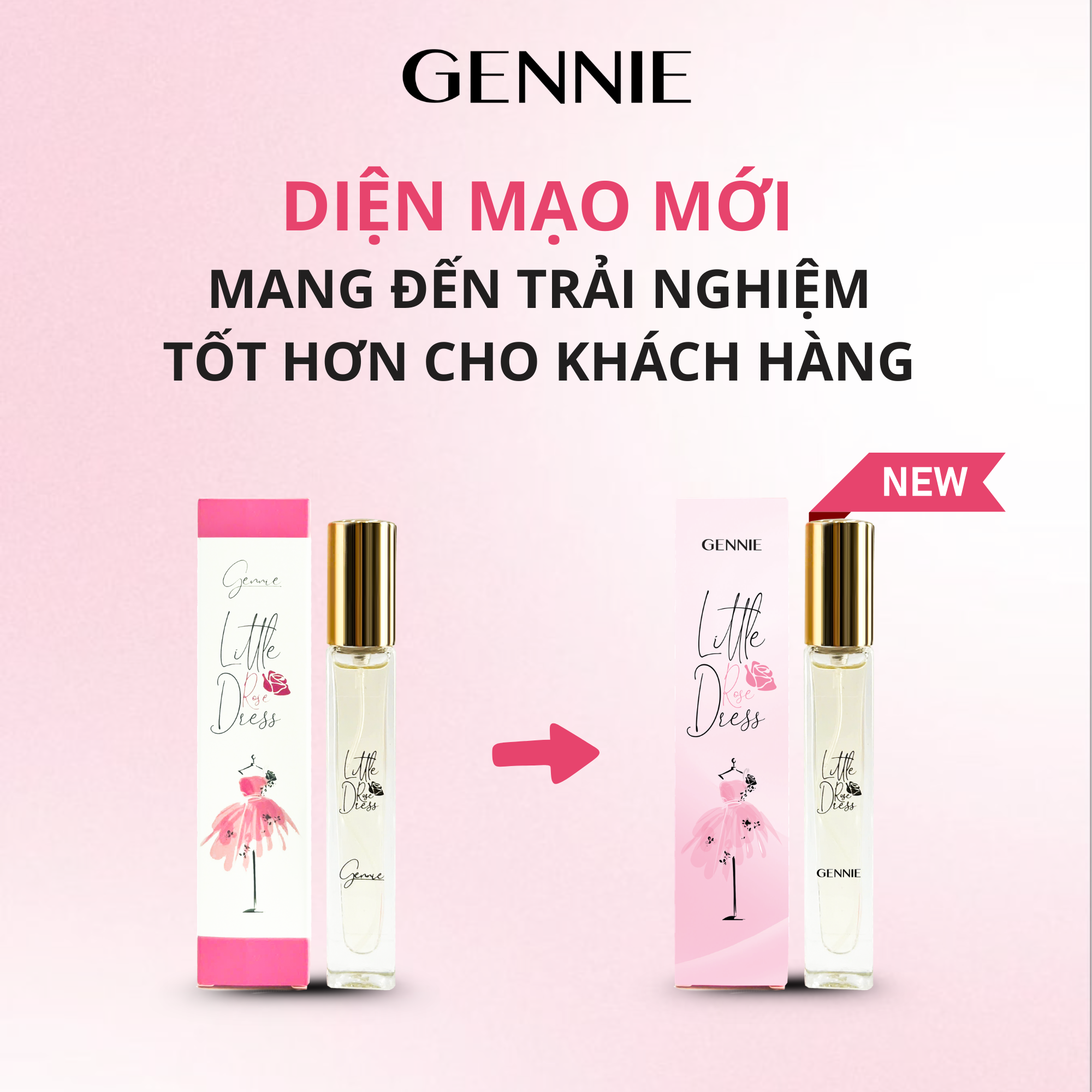 Nước Hoa Gennie - Little Rose Dress-10ml