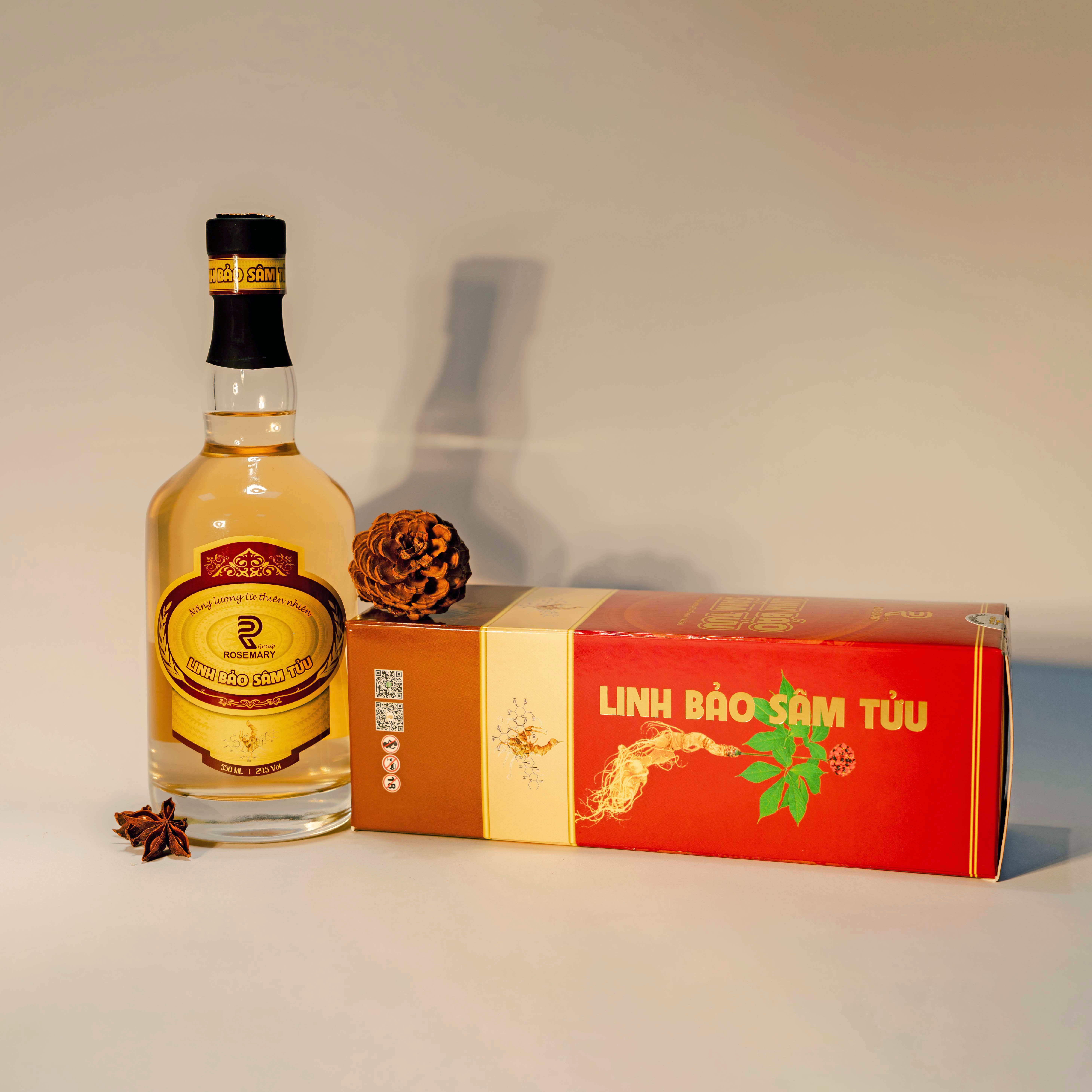 Rượu sâm LINH BẢO SÂM TỬU (chai 550ml) - 3