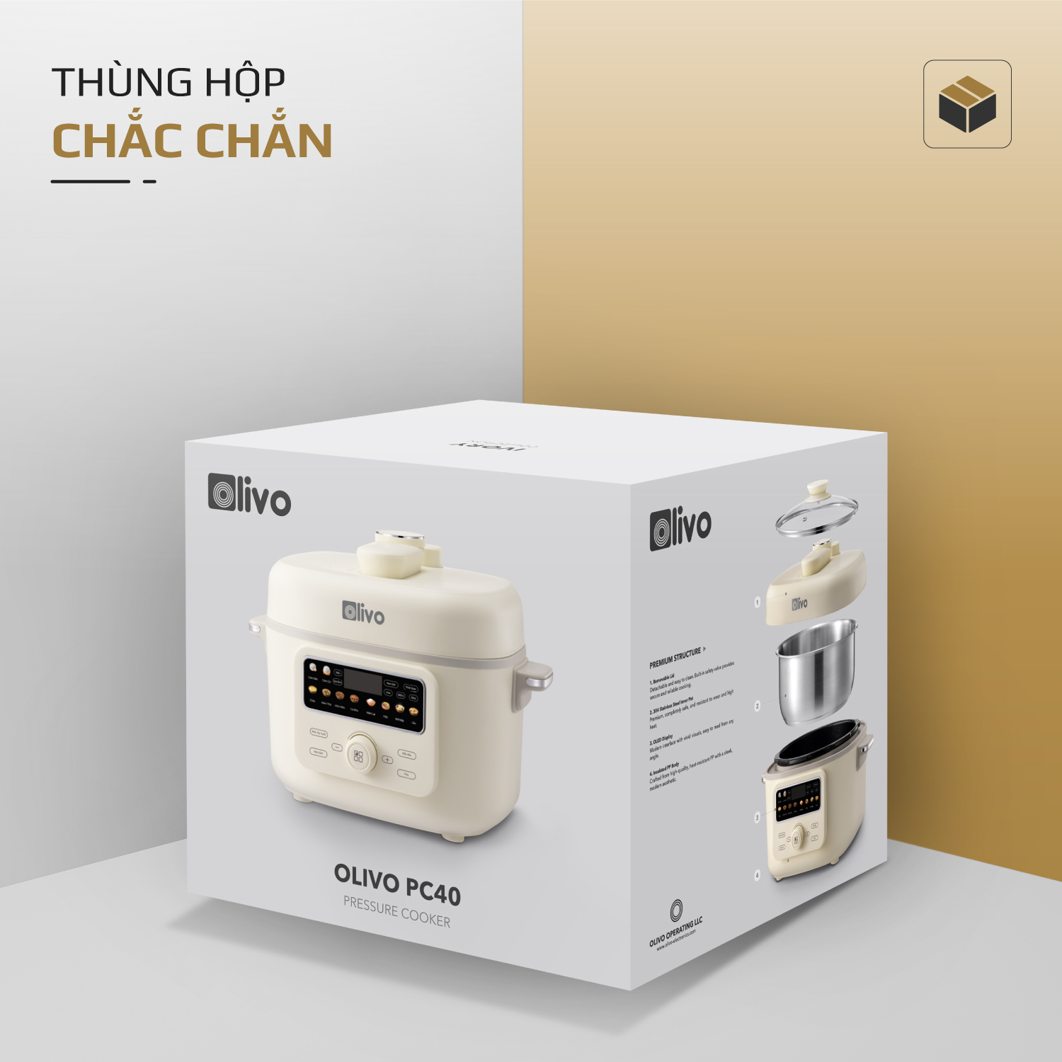 Nồi áp suất OLIVO PC40