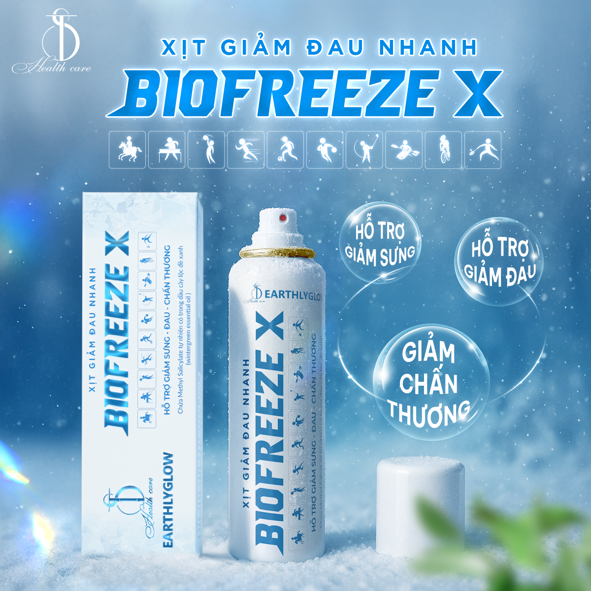 Xịt Giảm Đau Nhanh BIOFREEZE X - Chai 150ml