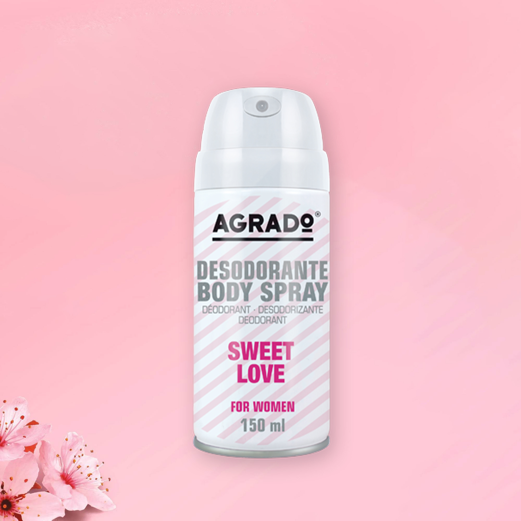 Xịt khử mùi Body Agrado - Hương nước hoa Sweet Love (150ml)