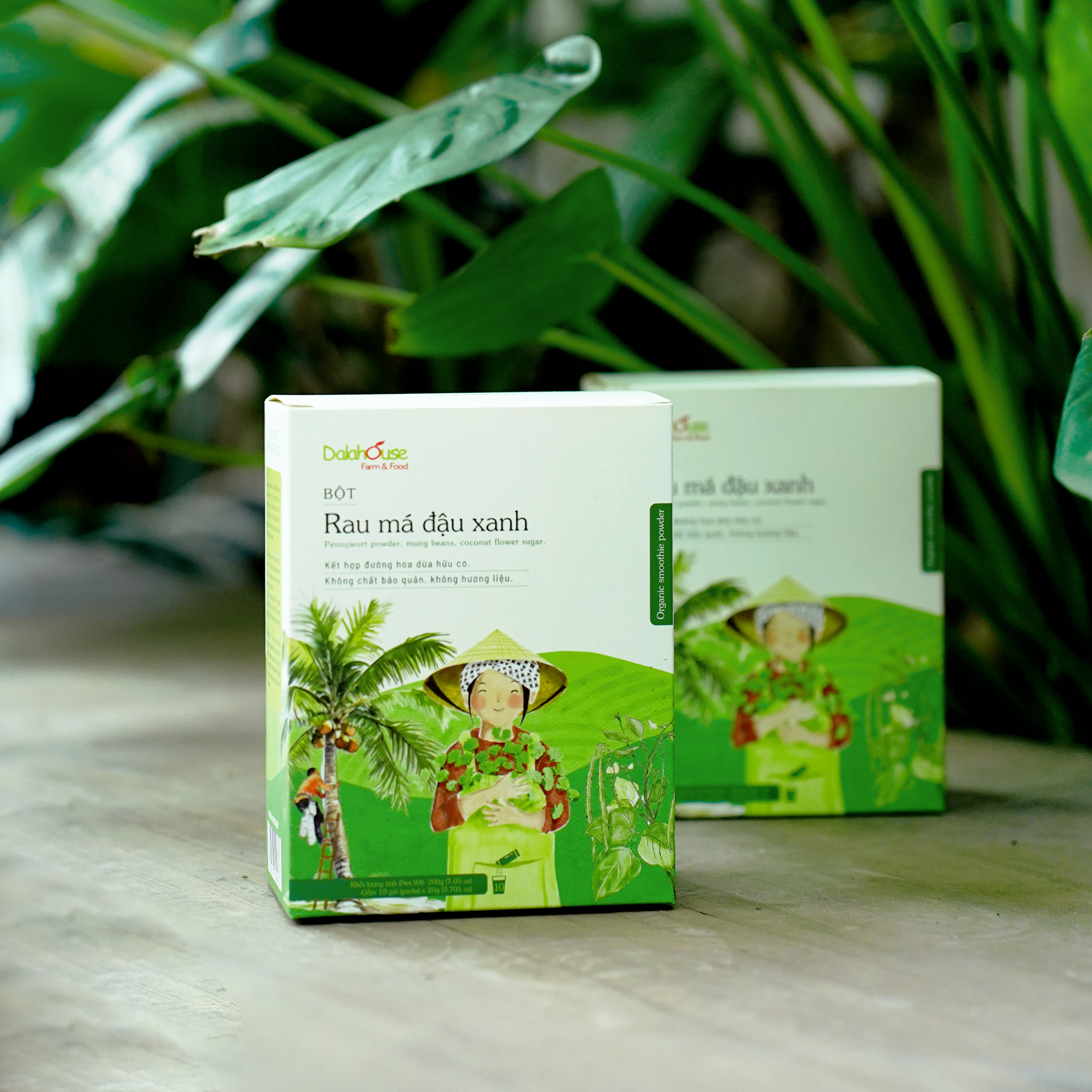 Bột Rau Má Đậu Xanh Dalahouse 200g - Phân phối chính hãng