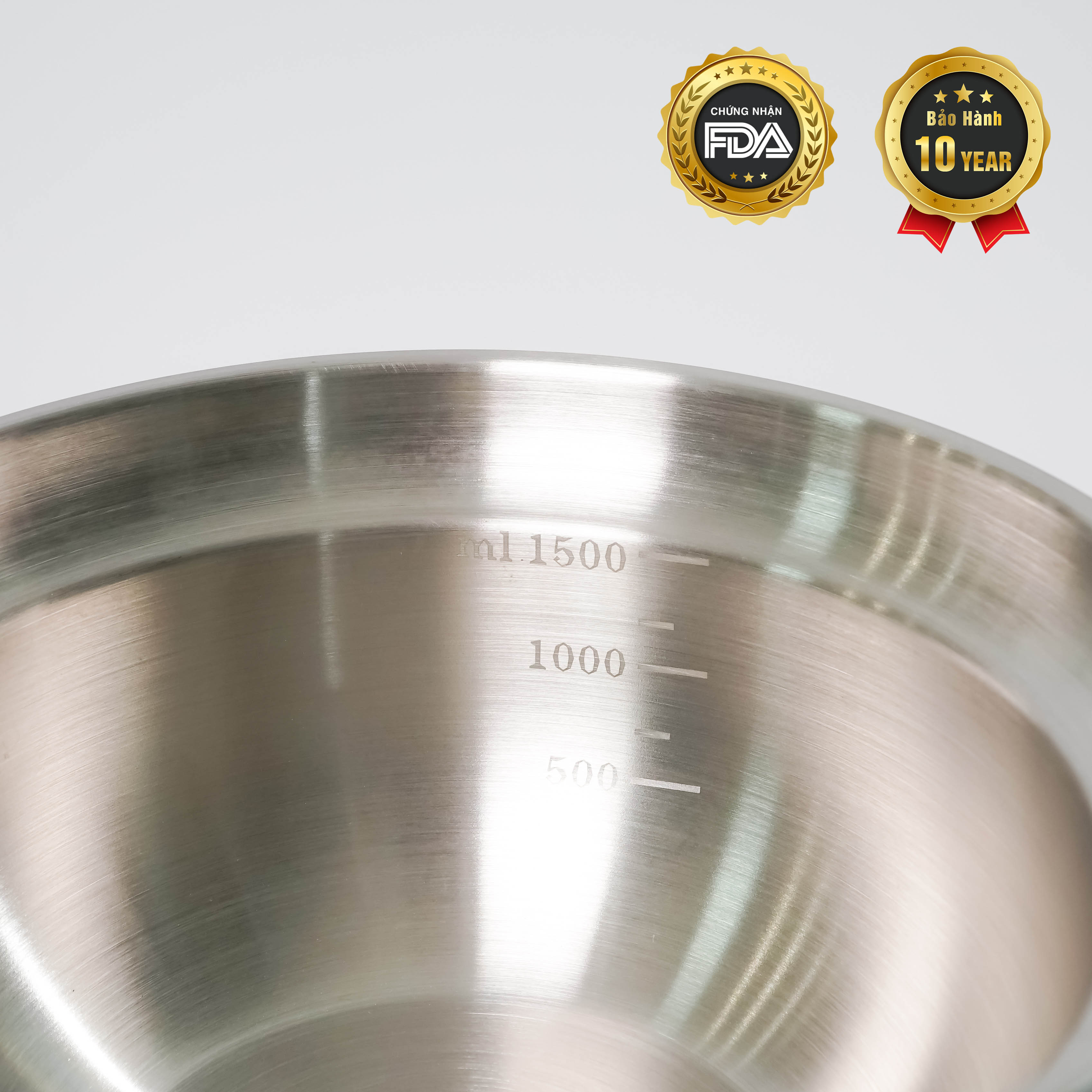 Set rổ - chậu 2 món 27cm inox 304 mã SW-021-2