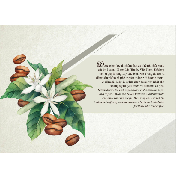 Cà phê Bột Arabica rang xay nguyên chất Mê Trang Túi 500g- Hương thơm tinh tế, vị chua thanh, hậu ngọt dịu