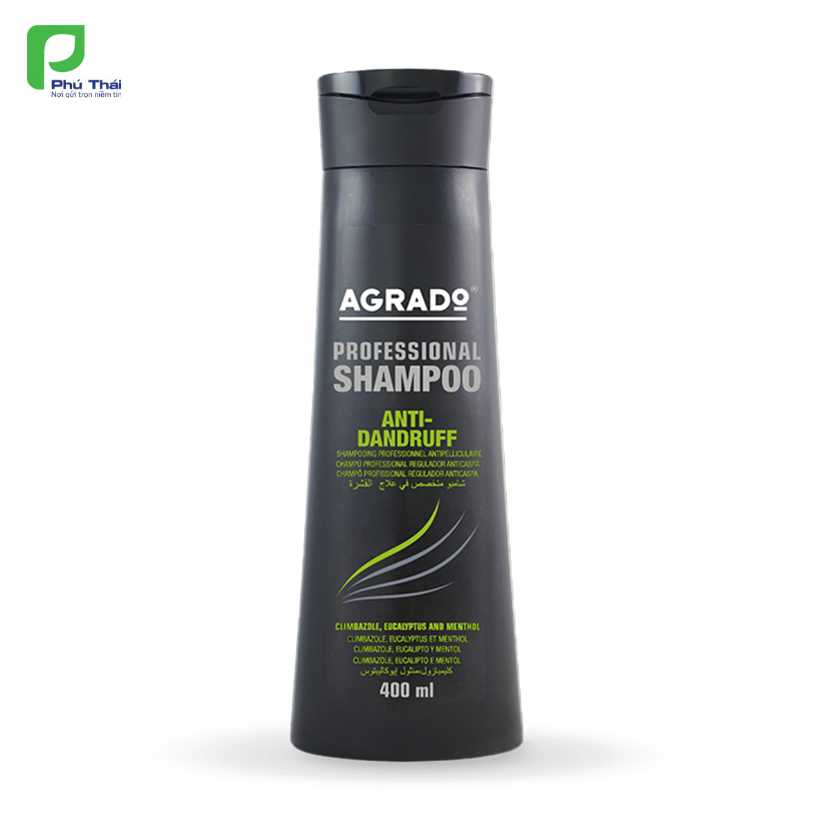 Agrado dầu gội đầu ngăn ngừa gàu 400ml/ Agrado champú professional regulador anticaspa/ agrado antidandruff professional shampoo - Phân phối chính hãng