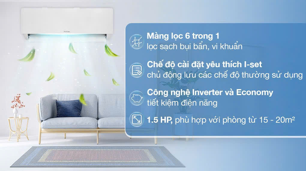 Máy lạnh Nagakawa Inverter 1 chiều 1.5 HP NIS-C12R2T28 12000BTU - 7