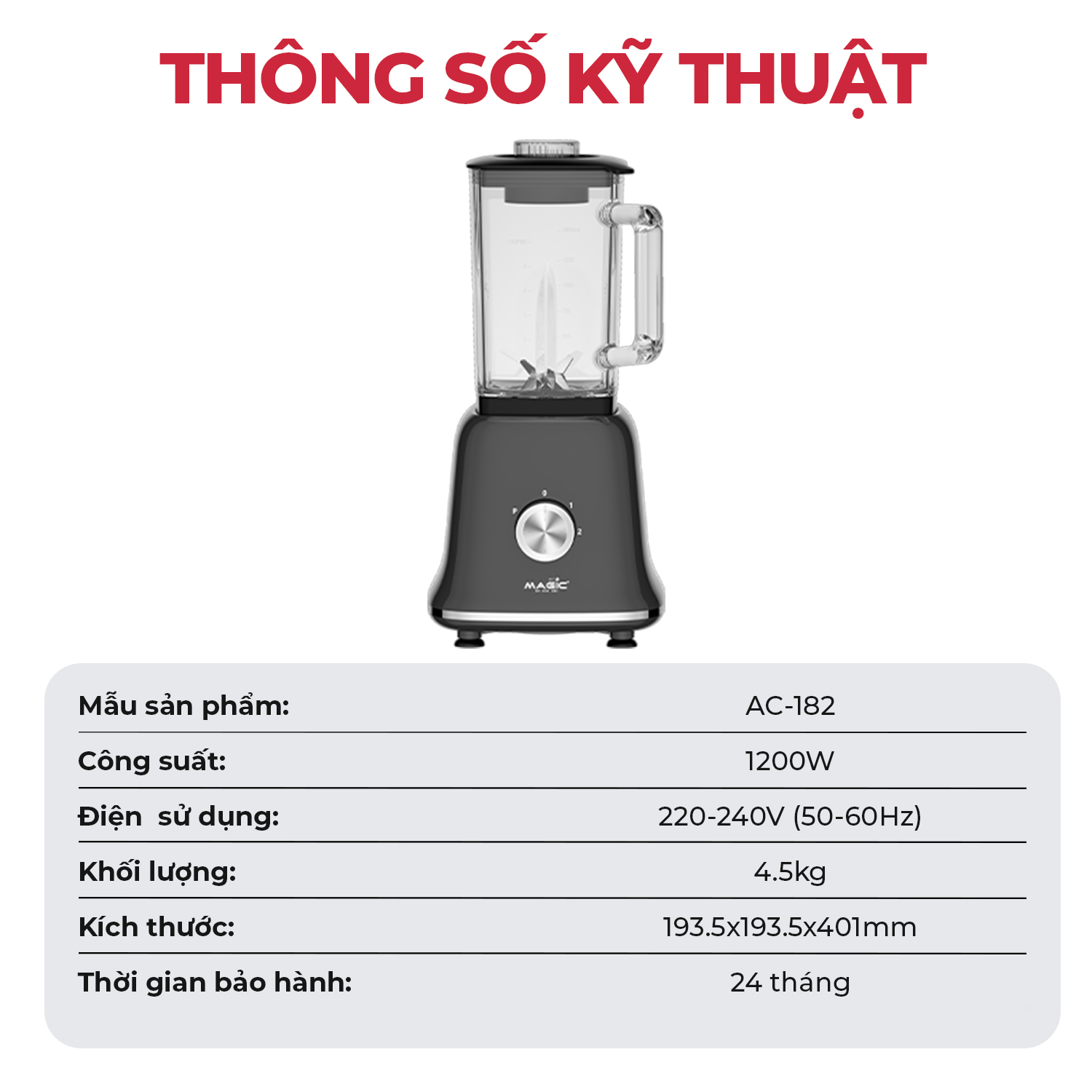 Máy xay sinh tố Magic Eco AC-182