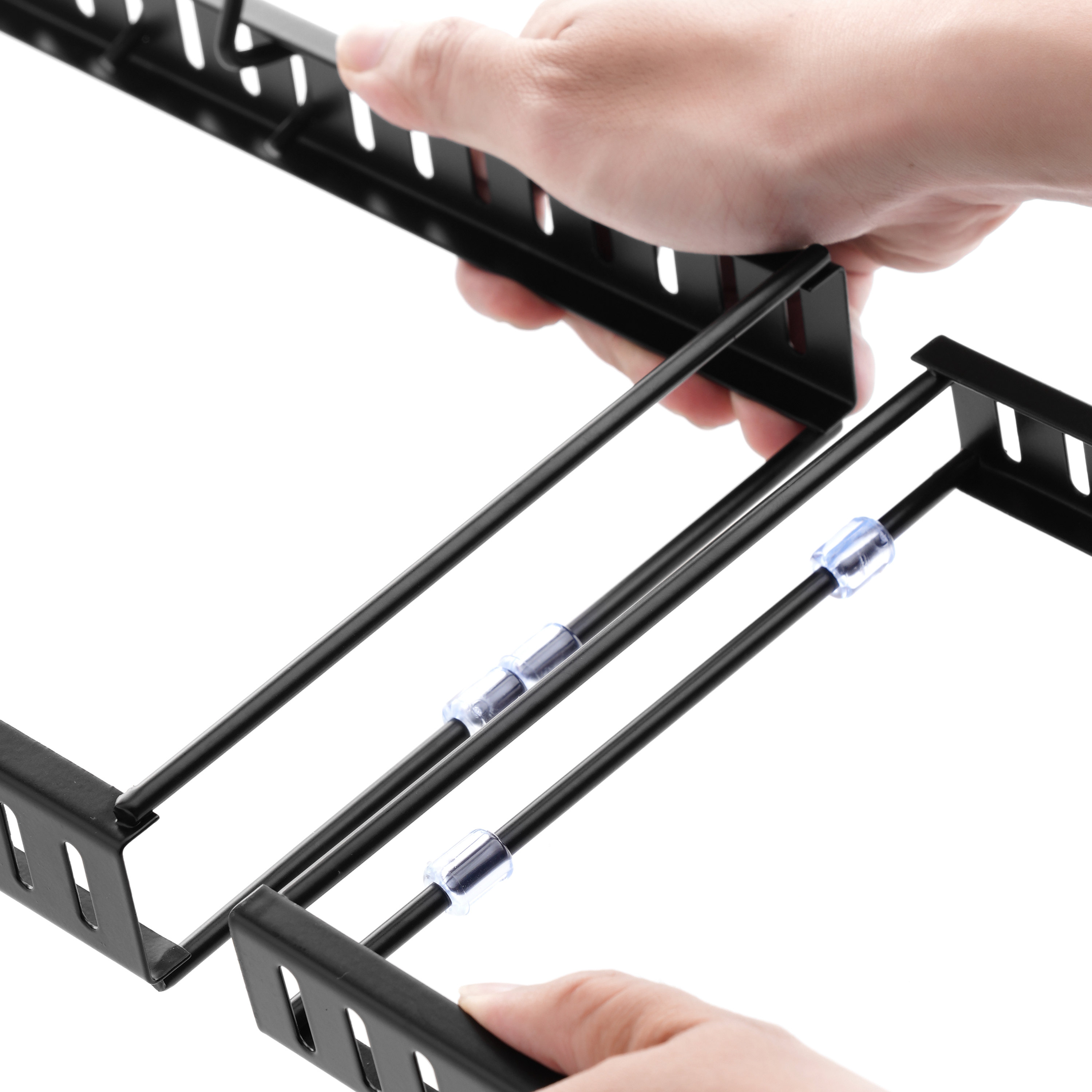Kệ bếp inox đa năng điều chỉnh được độ dài - Đen_342302
