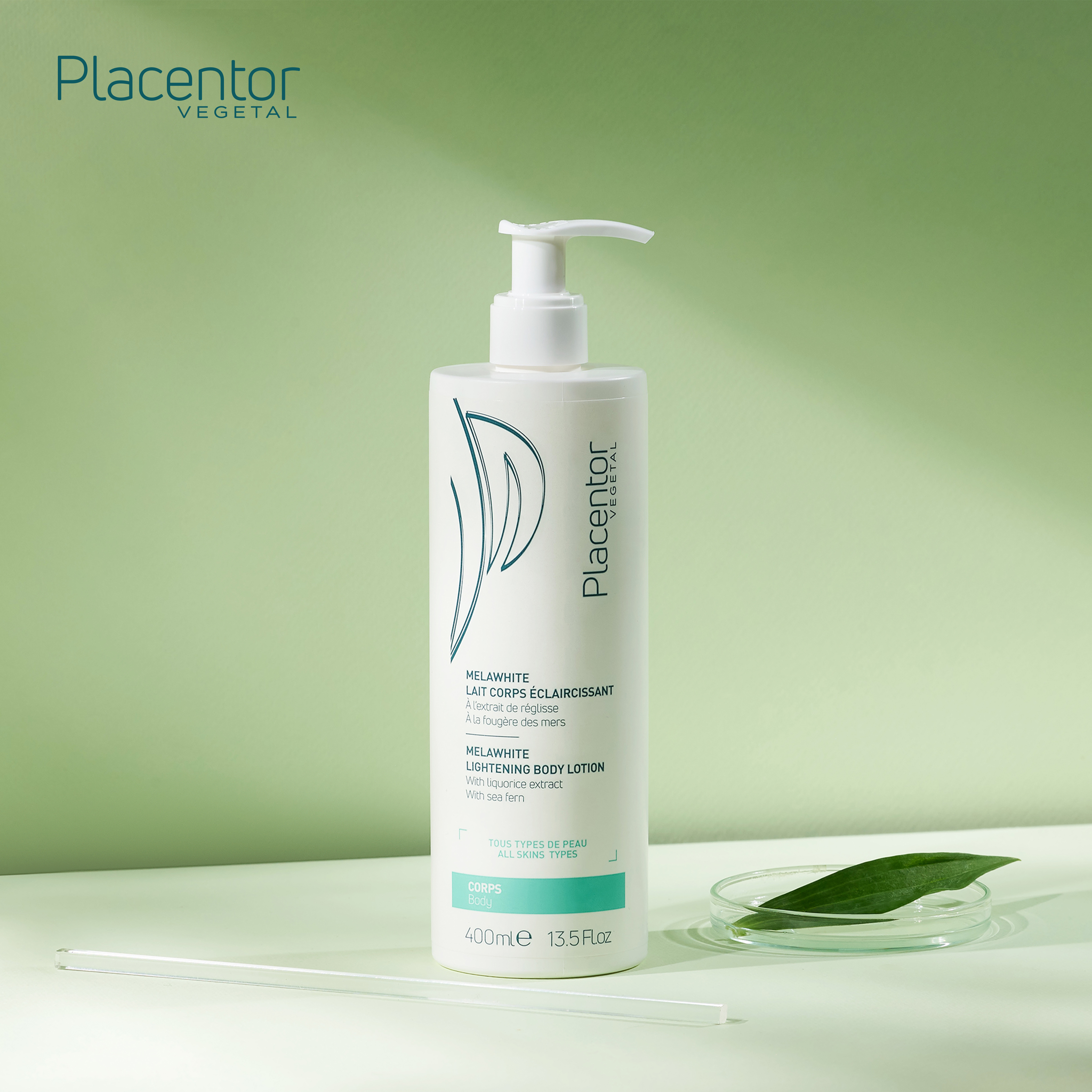 Sữa DưỡngToàn Thân Làm Trắng Da Placentor Vegetal Melawhite Lait Corps Eclaircissant Melawhite Lightening Body Lotion
