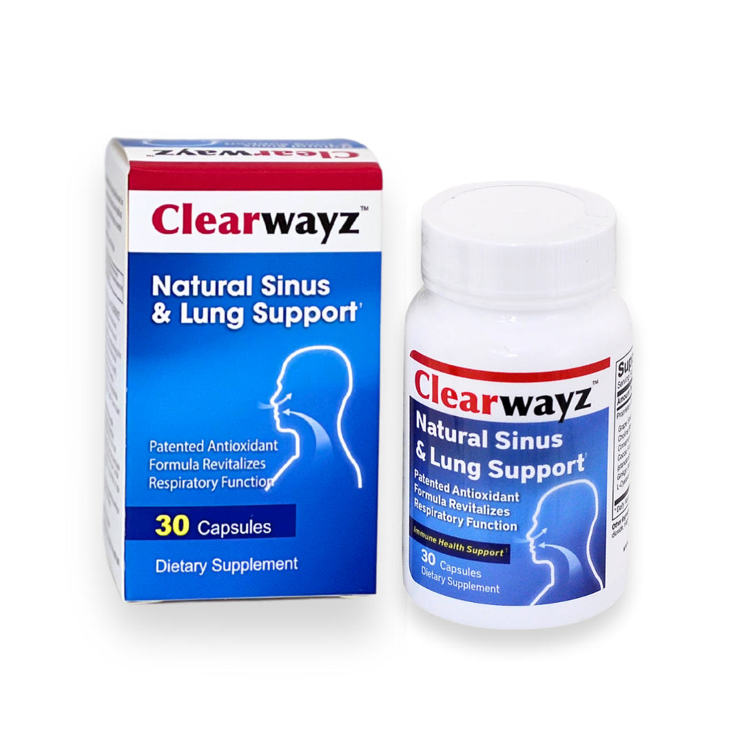 Viên uống hỗ trợ sức khỏe hô hấp Clearwayz (Hộp 30 viên) - Phân phối chính hãng