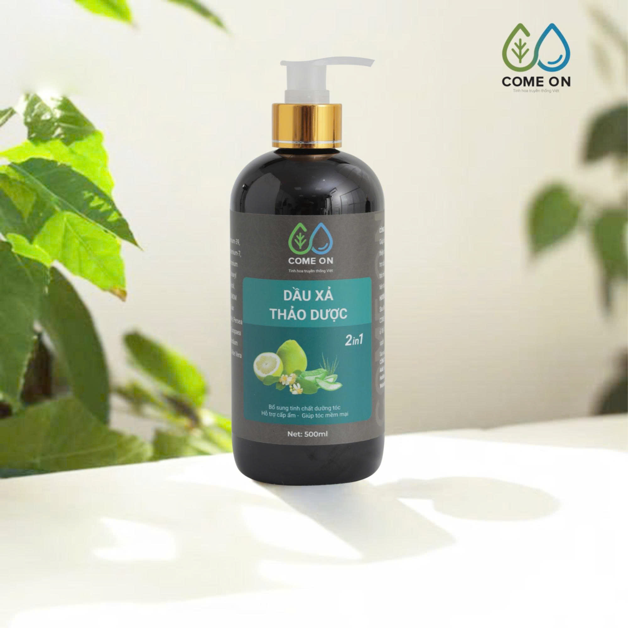 Dầu xả thảo dược 2IN1 COME ON hỗ trợ cấp ẩm, giúp tóc mềm mại 500ml - 7