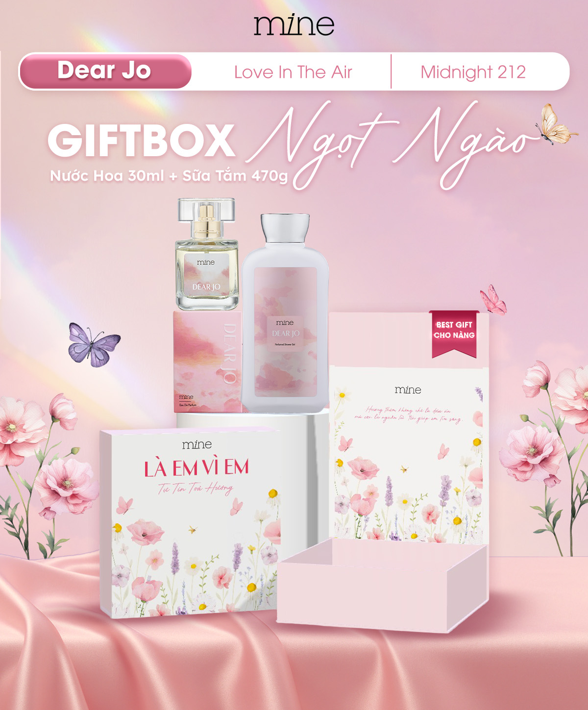 Hộp quà tặng Mine Sữa tắm & Nước hoa Dear Jo - 2
