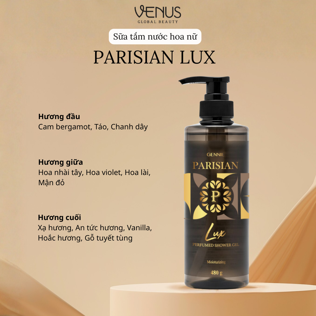Sữa Tắm Nước Hoa Dưỡng Da Parisian Lux for Her 480g - Phân phối chính hãng