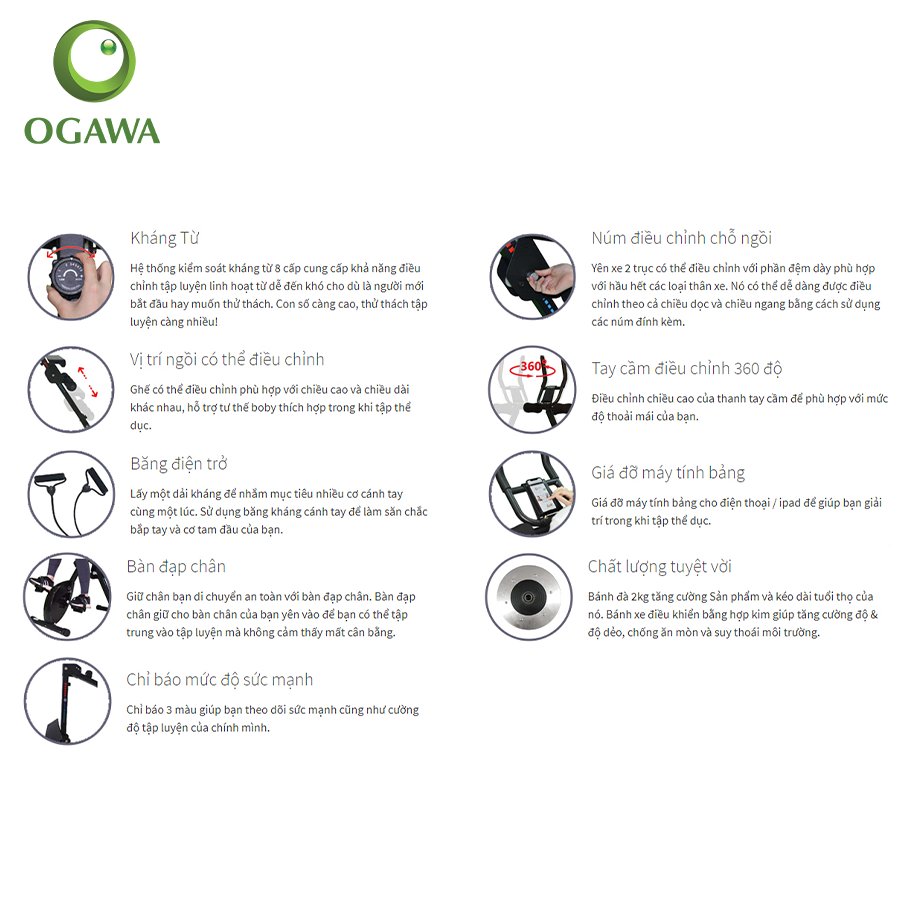 Xe đạp thể dục đa chức năng (AC-3210)-OGAWA -Spin-Pro-B1.5 multifunction bike (AC-3210)