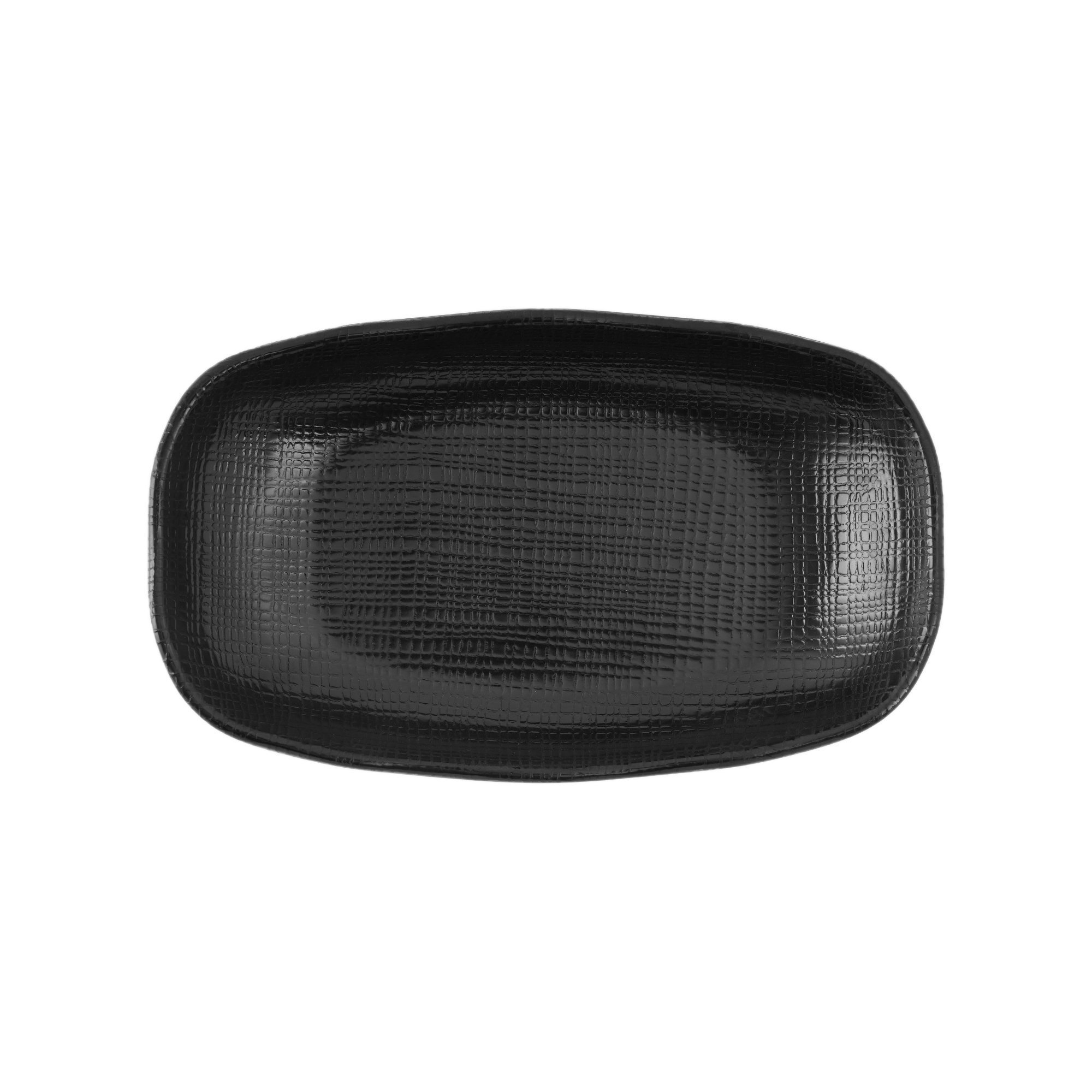 Dĩa Yangge đen chữ nhật tròn cạnh dài_378143