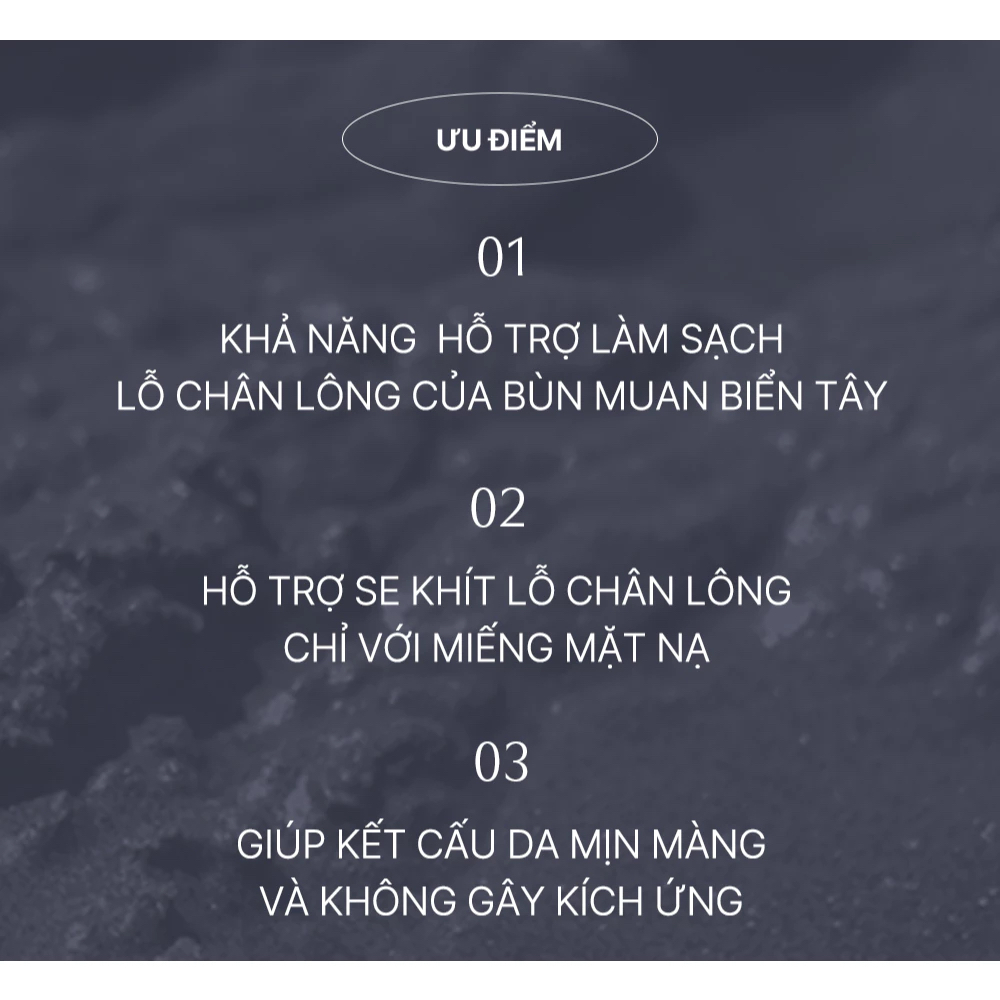 Mặt nạ bùn LUVUM Pore Reset Mud Mask giúp làm sạch thu nhỏ lỗ chân lông (miếng lẻ 16g) - 7