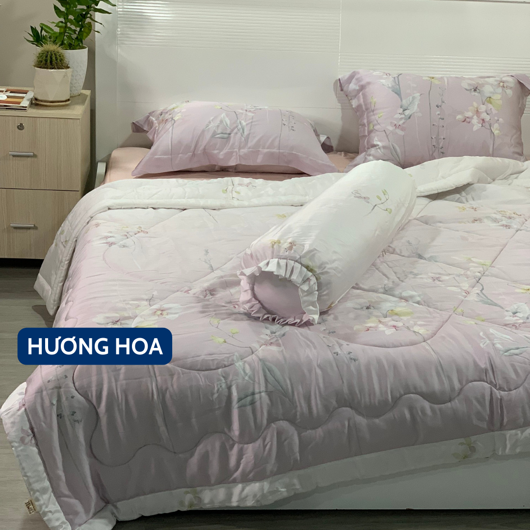 Full bộ ra giường 5 món Tencel 60s Combe-duoc-ban-tai-PL Home & Health Store