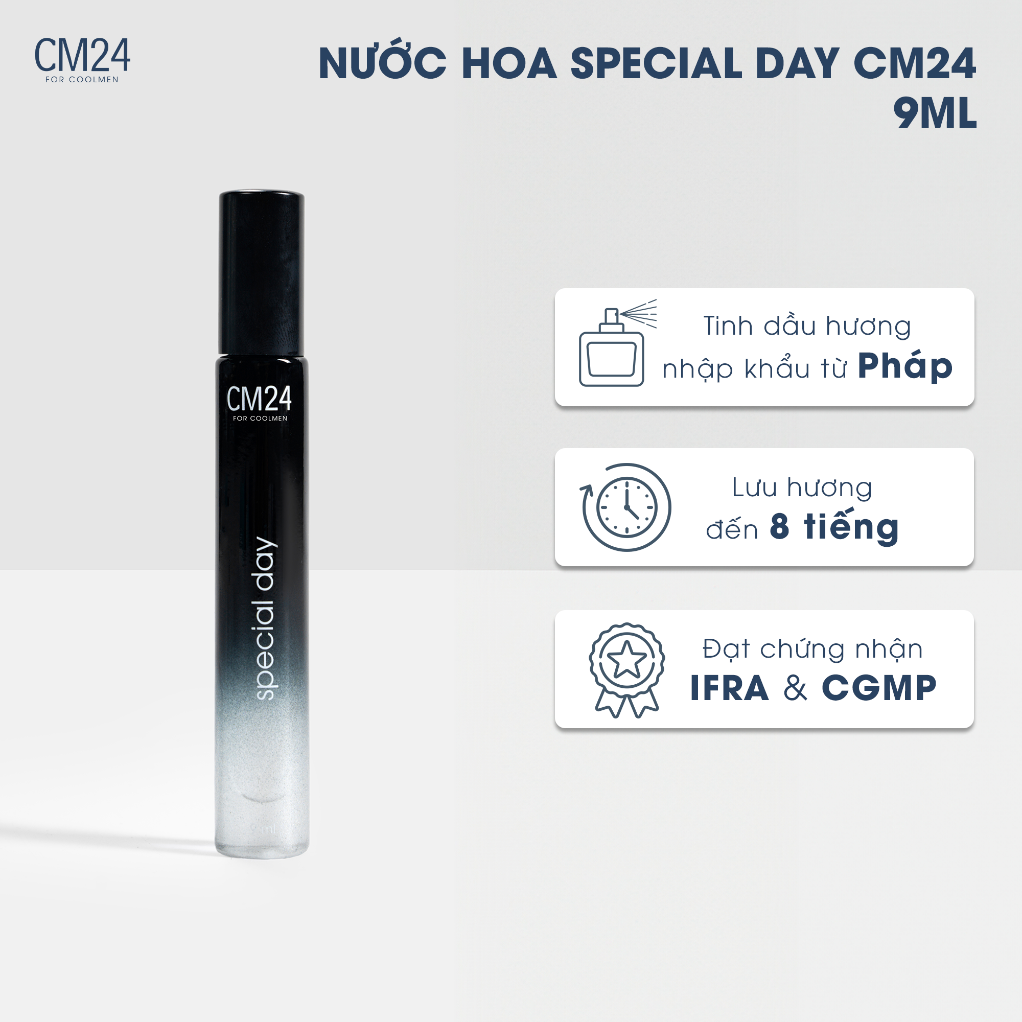 Nước hoa nam CM24 Special Day lưu hương 6-8h 9ml