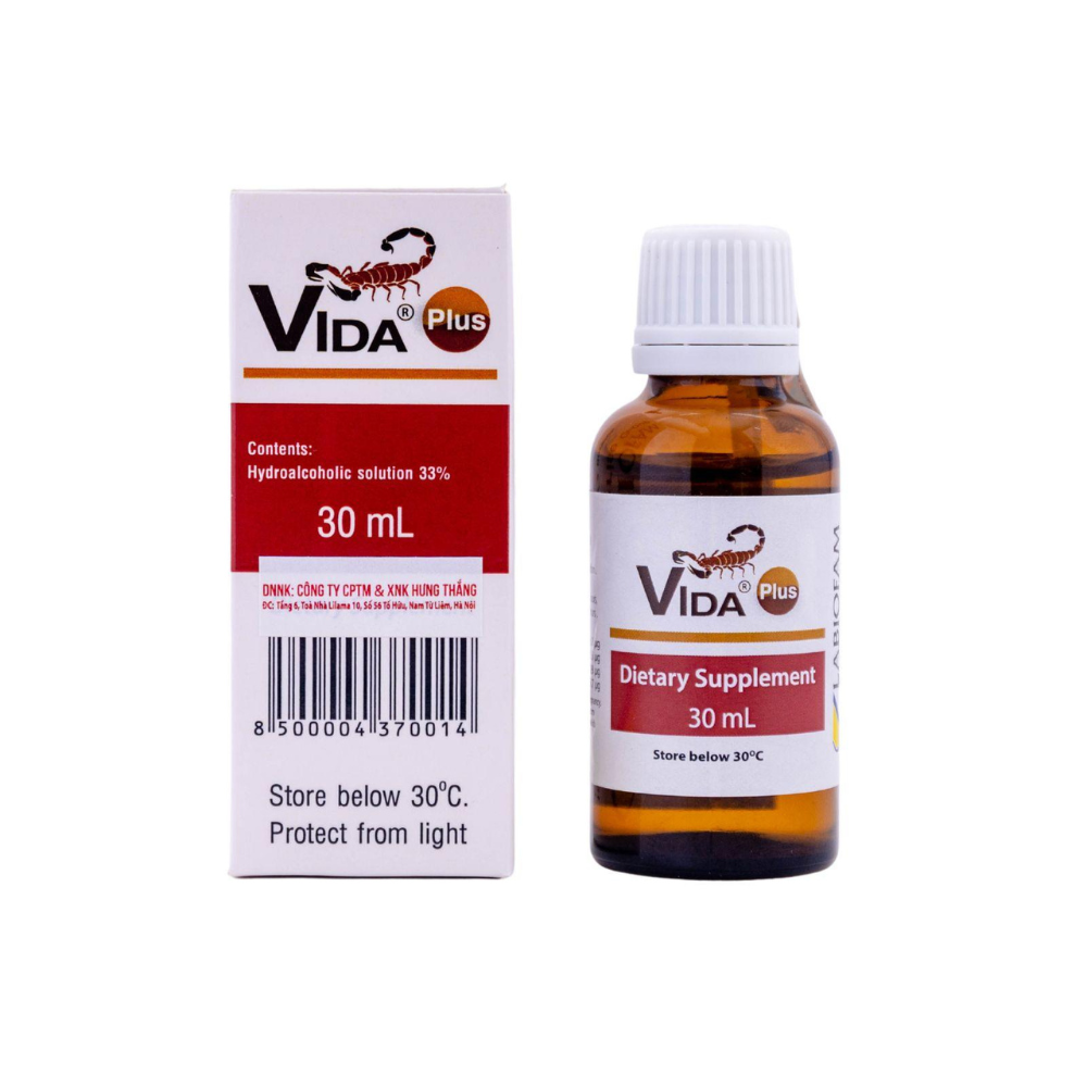 VIDA PLUS - Chiết xuất từ Nọc bọ cạp xanh Cuba (chai 30ml)