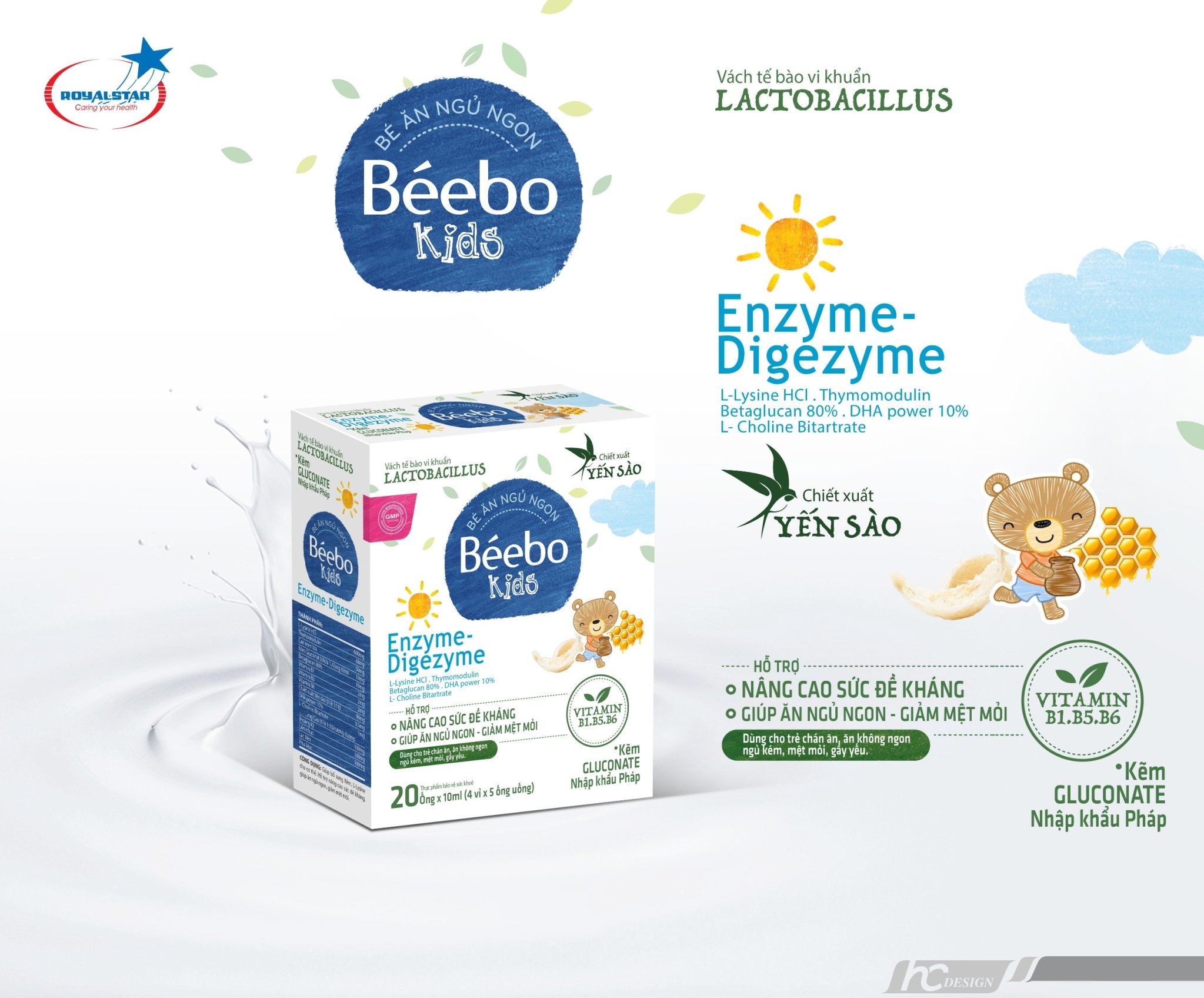 Siro Béebo Kids Sao Hoàng Gia - Hỗ trợ ăn ngủ ngon, tăng cường hệ tiêu hóa, nâng cao sức đề kháng - 2