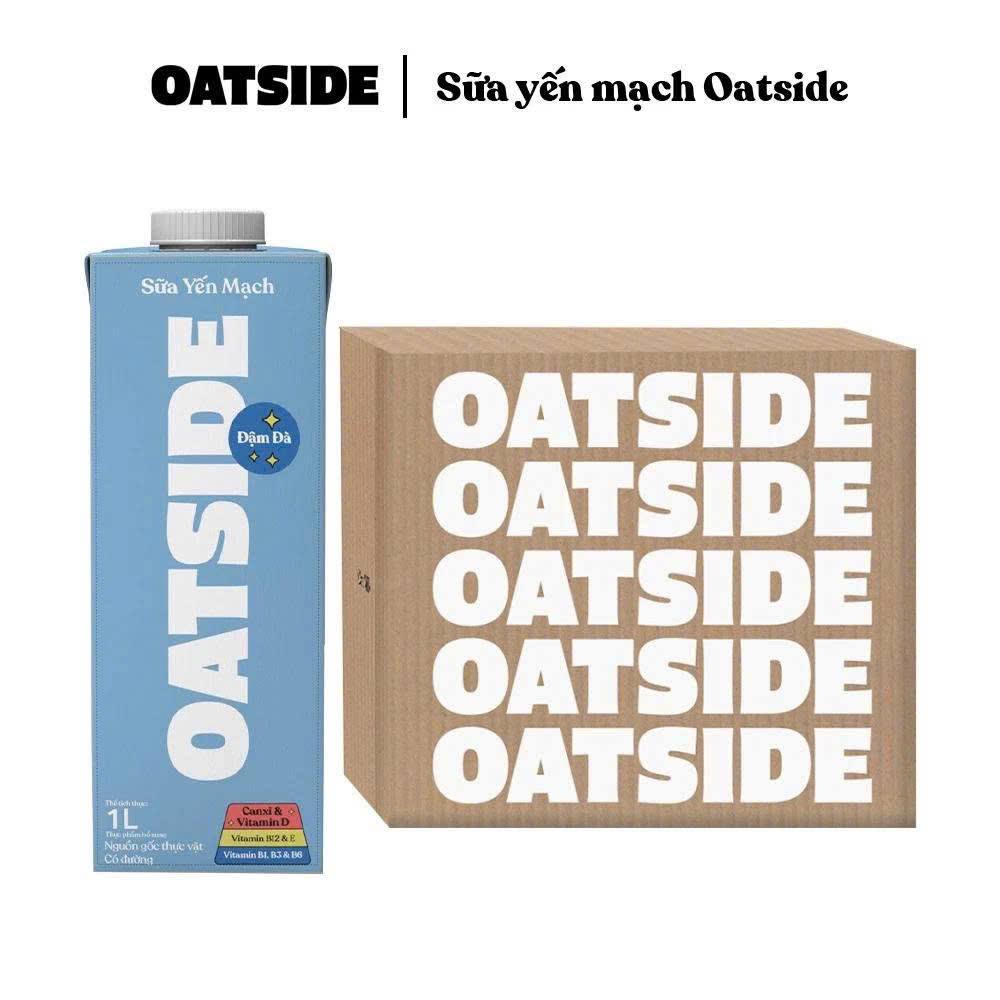 Sữa yến mạch OATSIDE vị Đậm Đà Deluxe Thùng 6 Hộp 1 Lít - Phân phối chính hãng