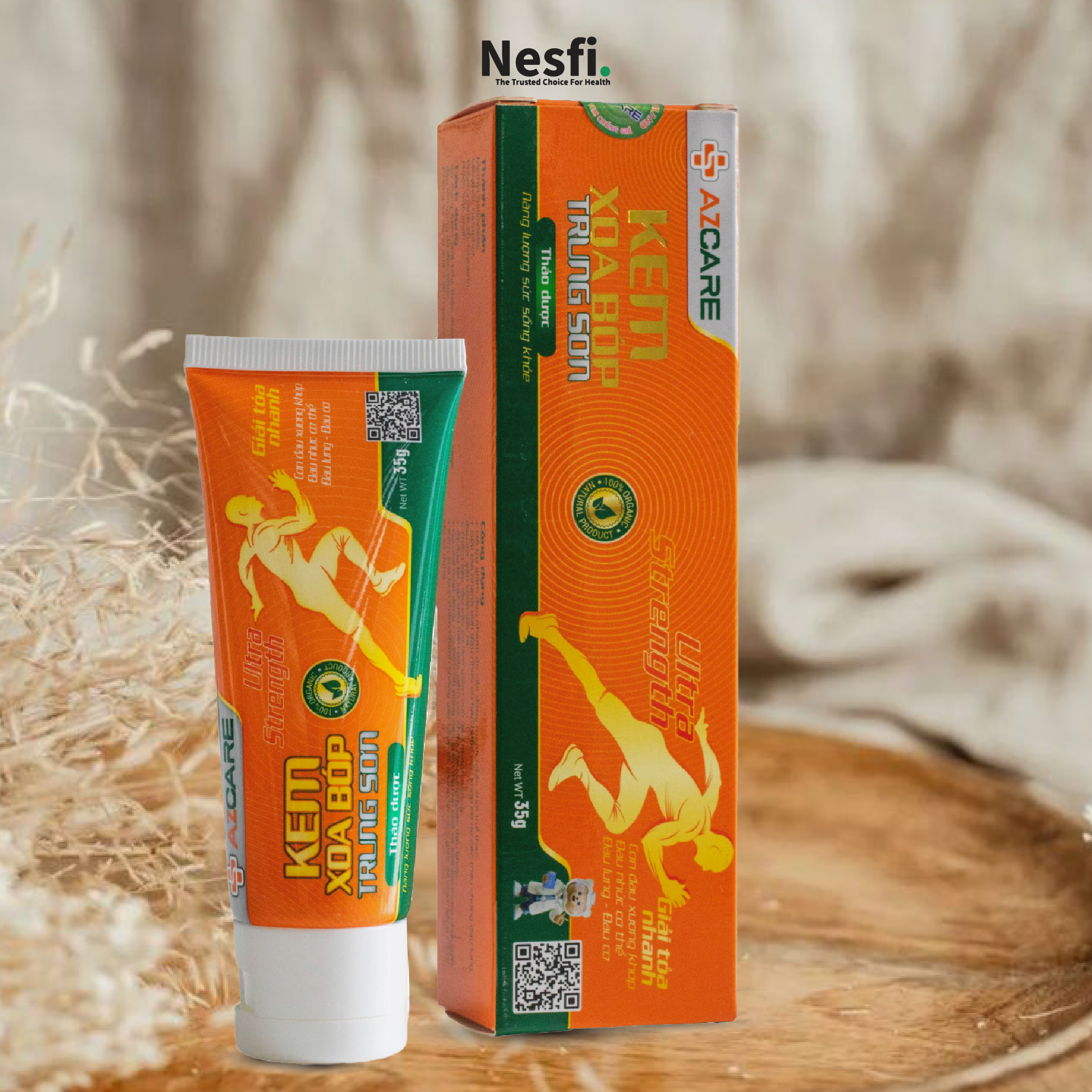 Kem xoa bóp Trung Sơn tuýp 35g (Hỗ trợ giảm đau, đau cơ, đau khớp, đau lưng) - Phân phối chính hãng