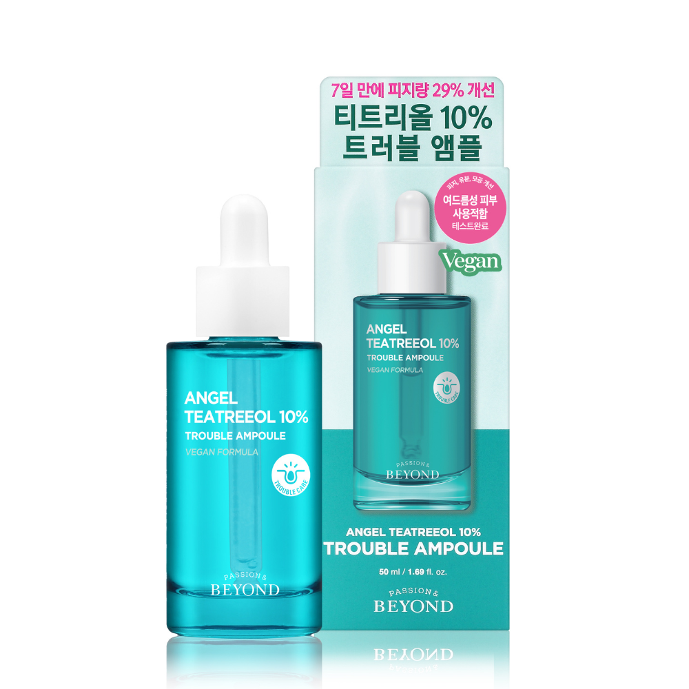 Tinh chất tràm trà thuần chay Beyond Angel Teatreeol 10% Trouble Ampoule 50ml - Phân phối chính hãng