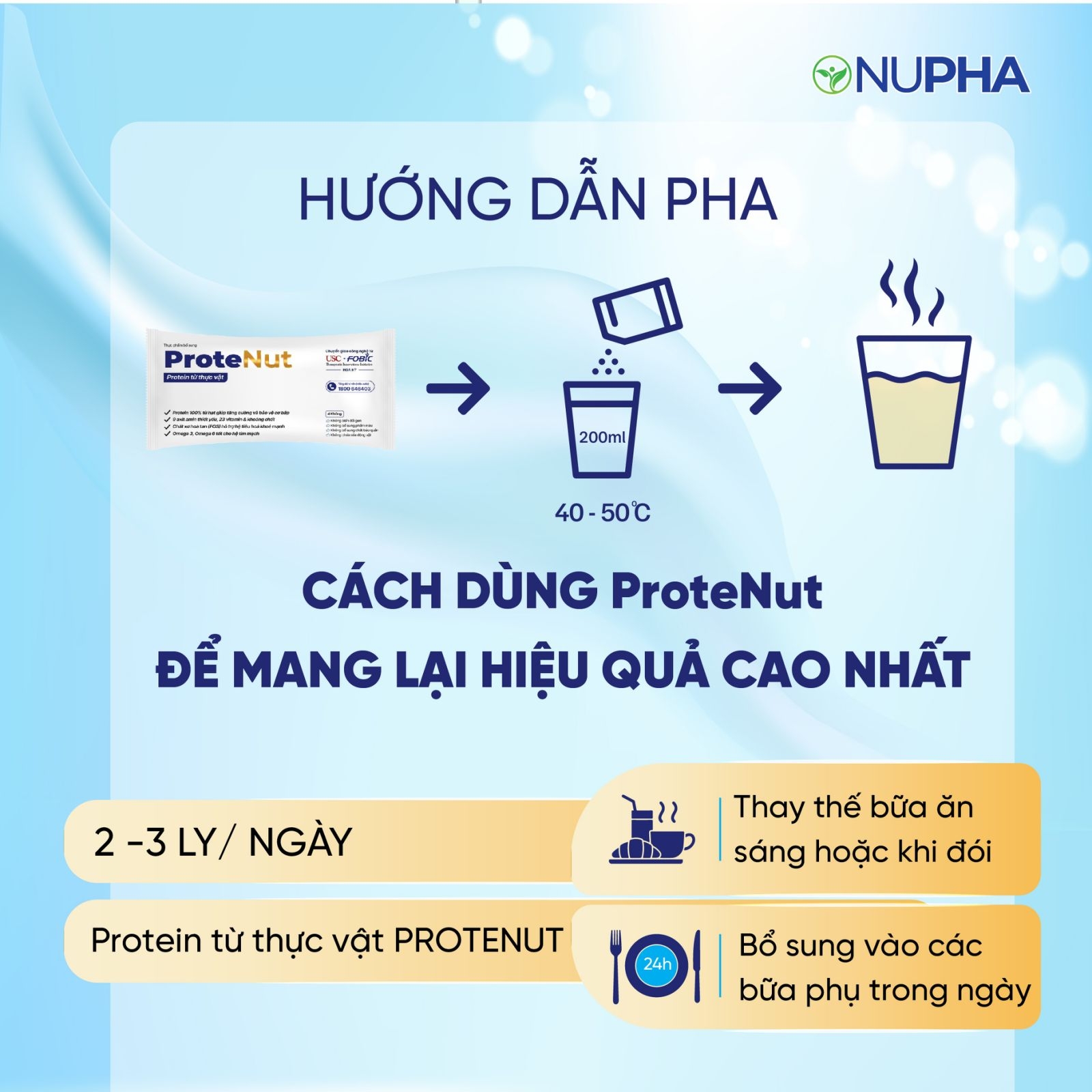 Protein từ thực vật PROTENUT dinh dưỡng toàn diện cho cả gia đình (hộp 14 gói x 40g) - 5