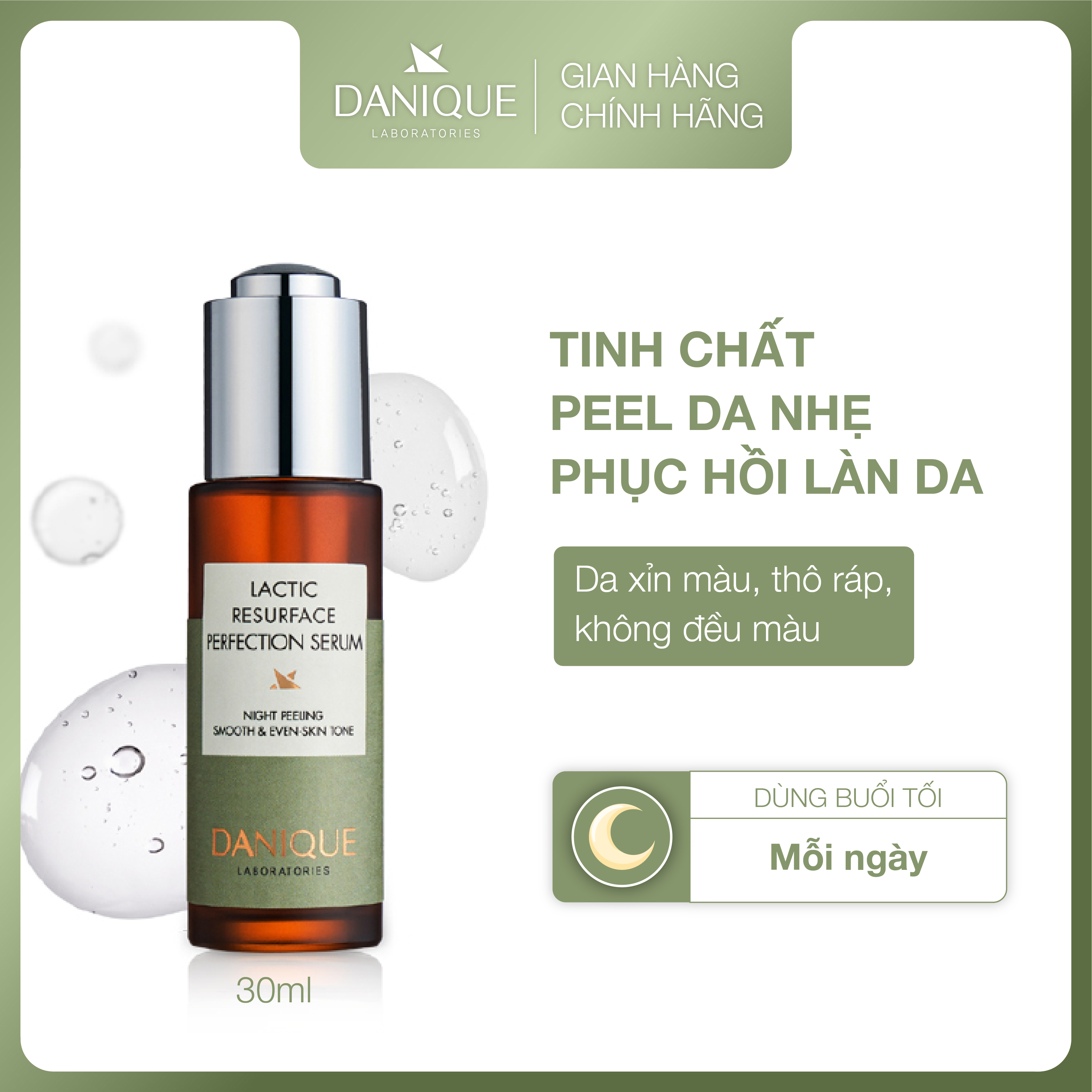 Tinh Chất Peel Da Danique Lactic Resurface Perfection Serum 30ml