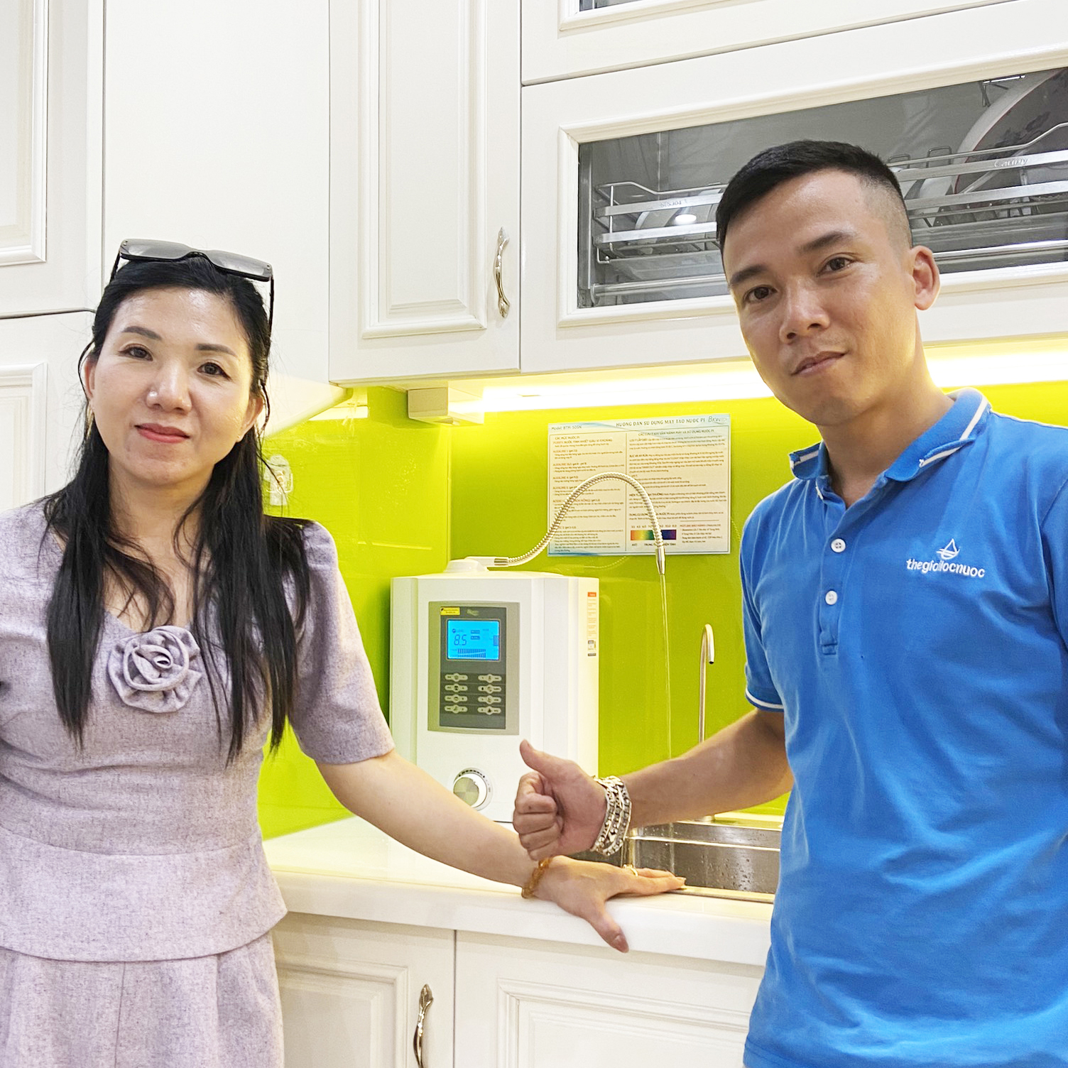 Máy lọc nước công nghệ điện giải ion kiềm dùng trong gia đình, model: BTM-505N, nhãn hiệu Biontech