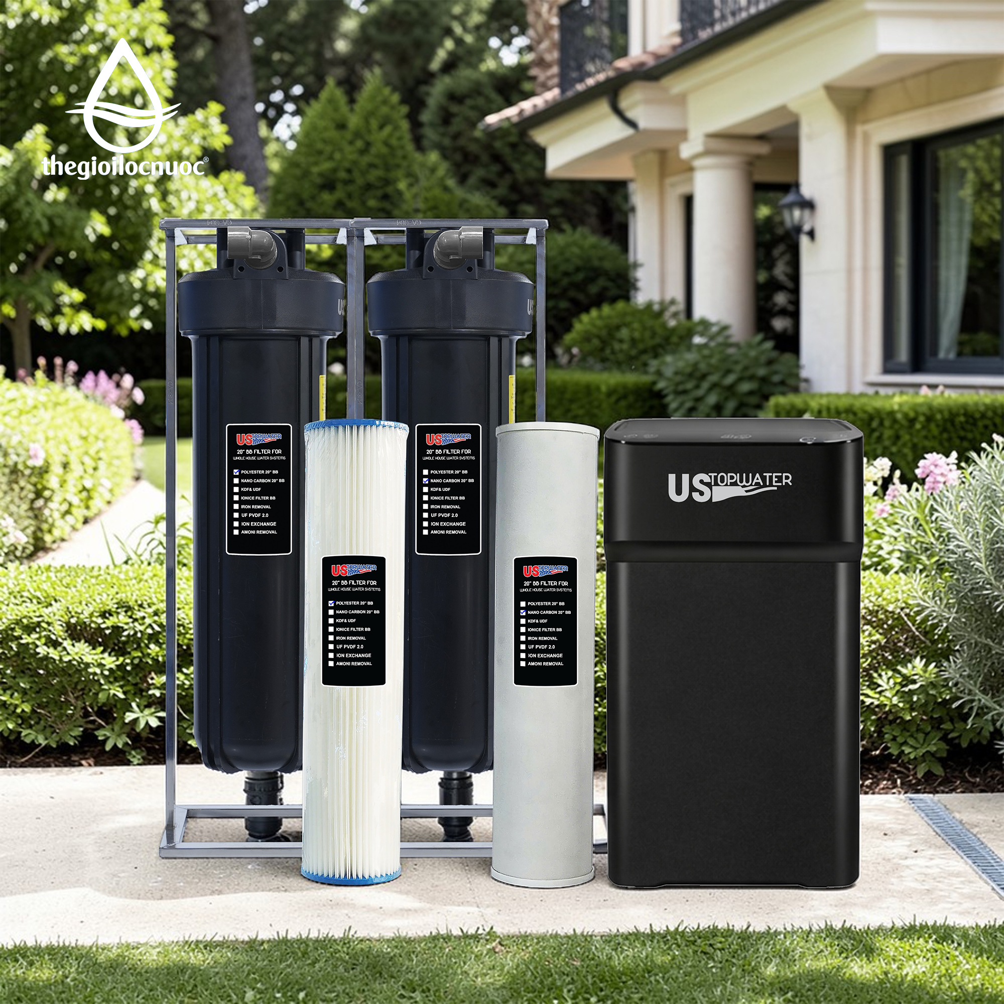 Combo lọc tổng CLO-AS + làm mềm nước US-UA1