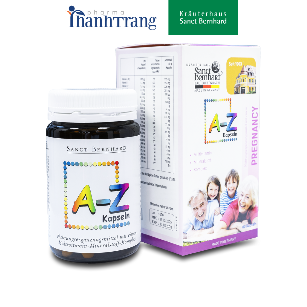 Viên uống A-Z KAPSELN bổ sung 24 vitamin khoáng chất thiết yếu cho cơ thể (hộp 60 viên) - 4
