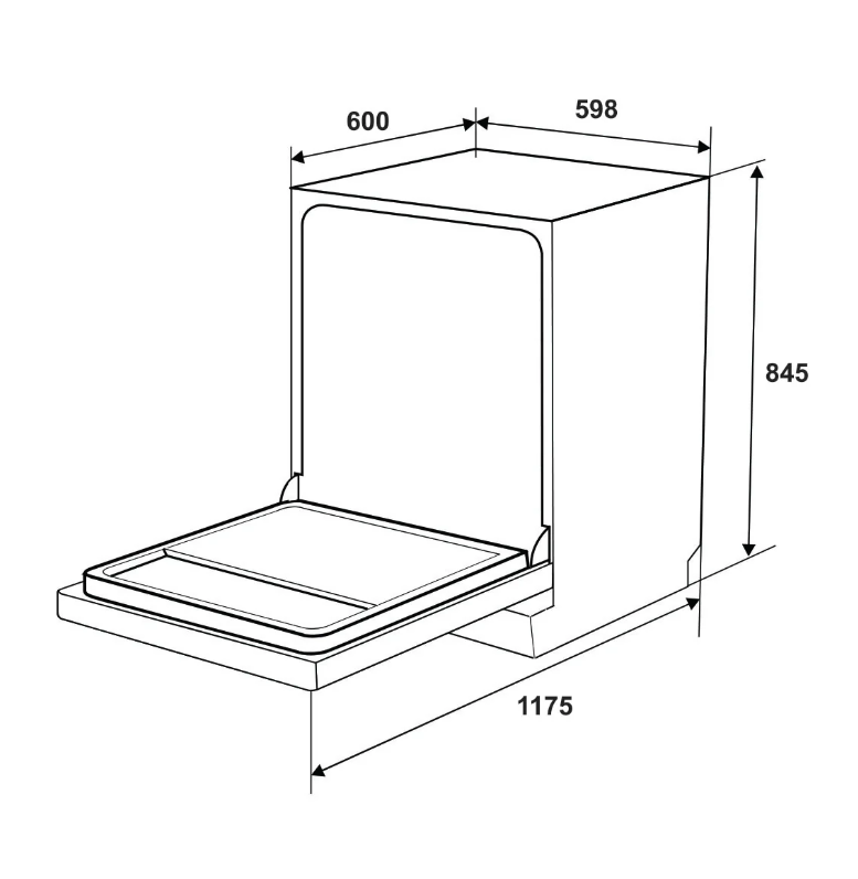 Máy rửa chén độc lập Hafele HDW-F6053S - 4