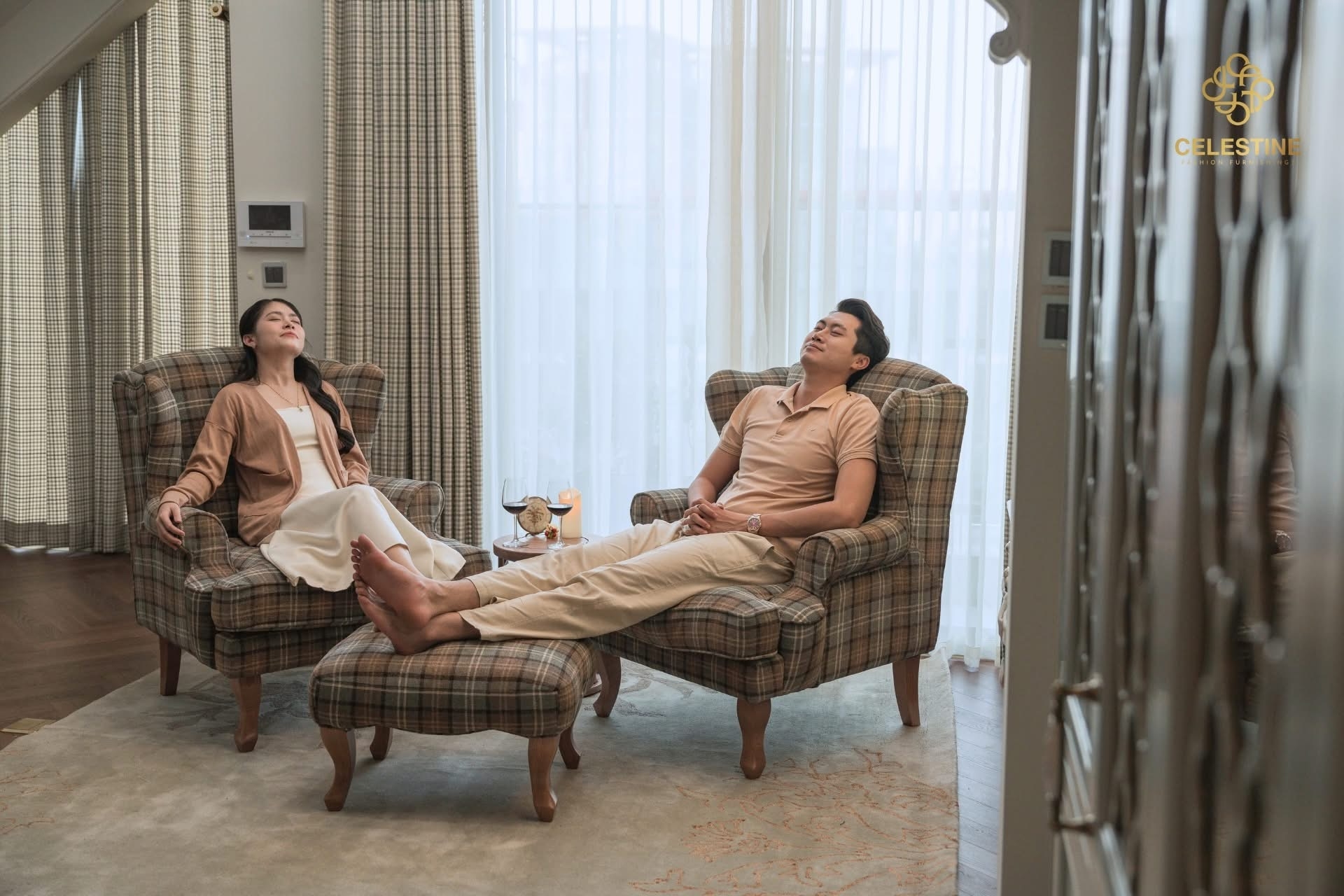 Bộ sản phẩm Góc thư giãn đôi CELESTINE Silver Love - Phân phối chính hãng