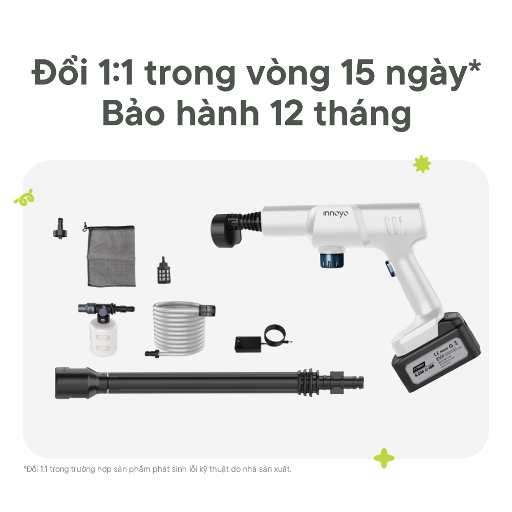 Máy rửa xe cầm tay InnoCare Cordless Washer Gun