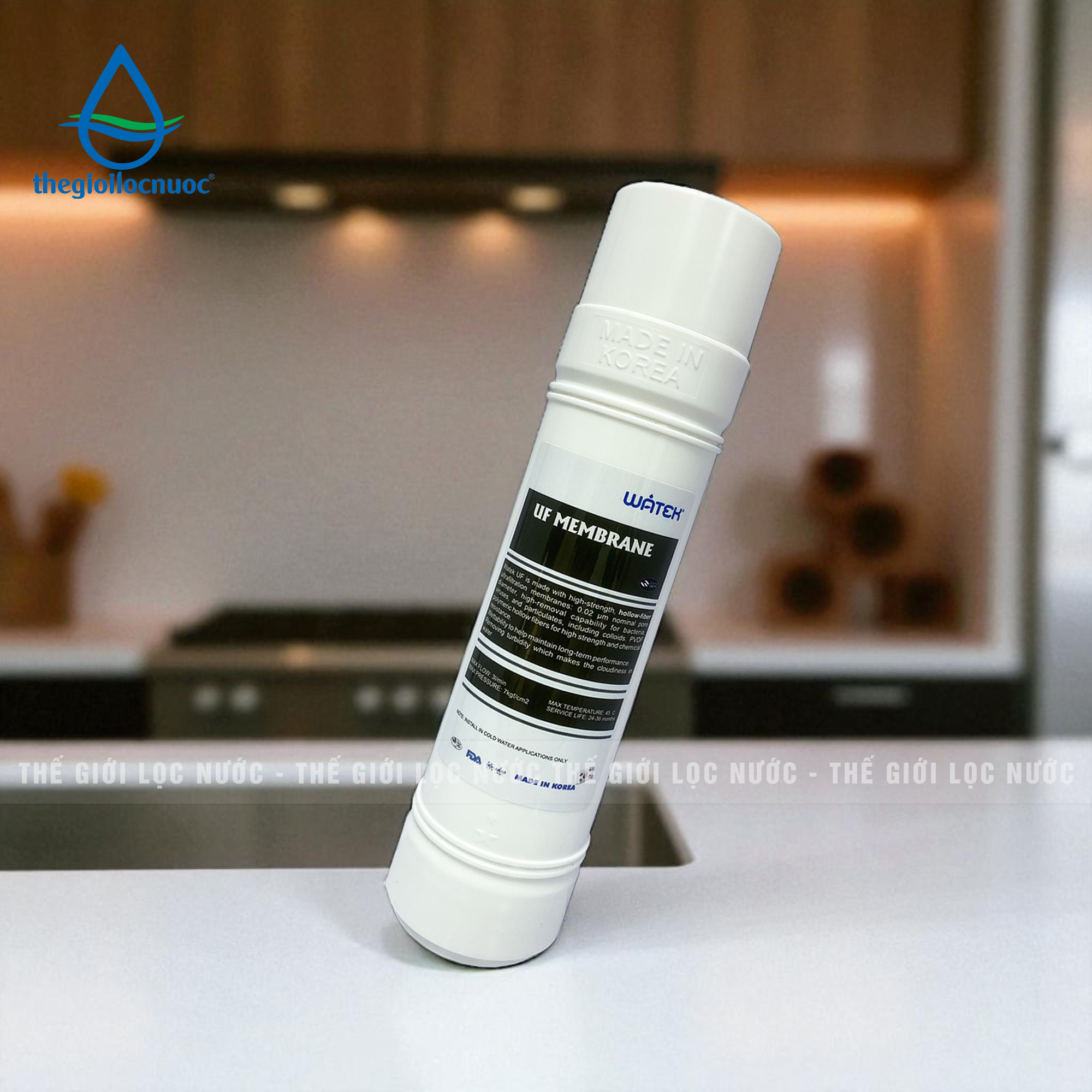 Màng lọc UF đúc nguyên khối Hàn Quốc 120 lít/h, model: FK-UF120