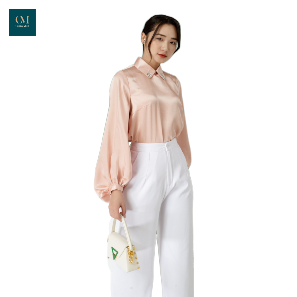 Áo lụa tay phồng Doris-duoc-ban-tai-PL Home & Health Store