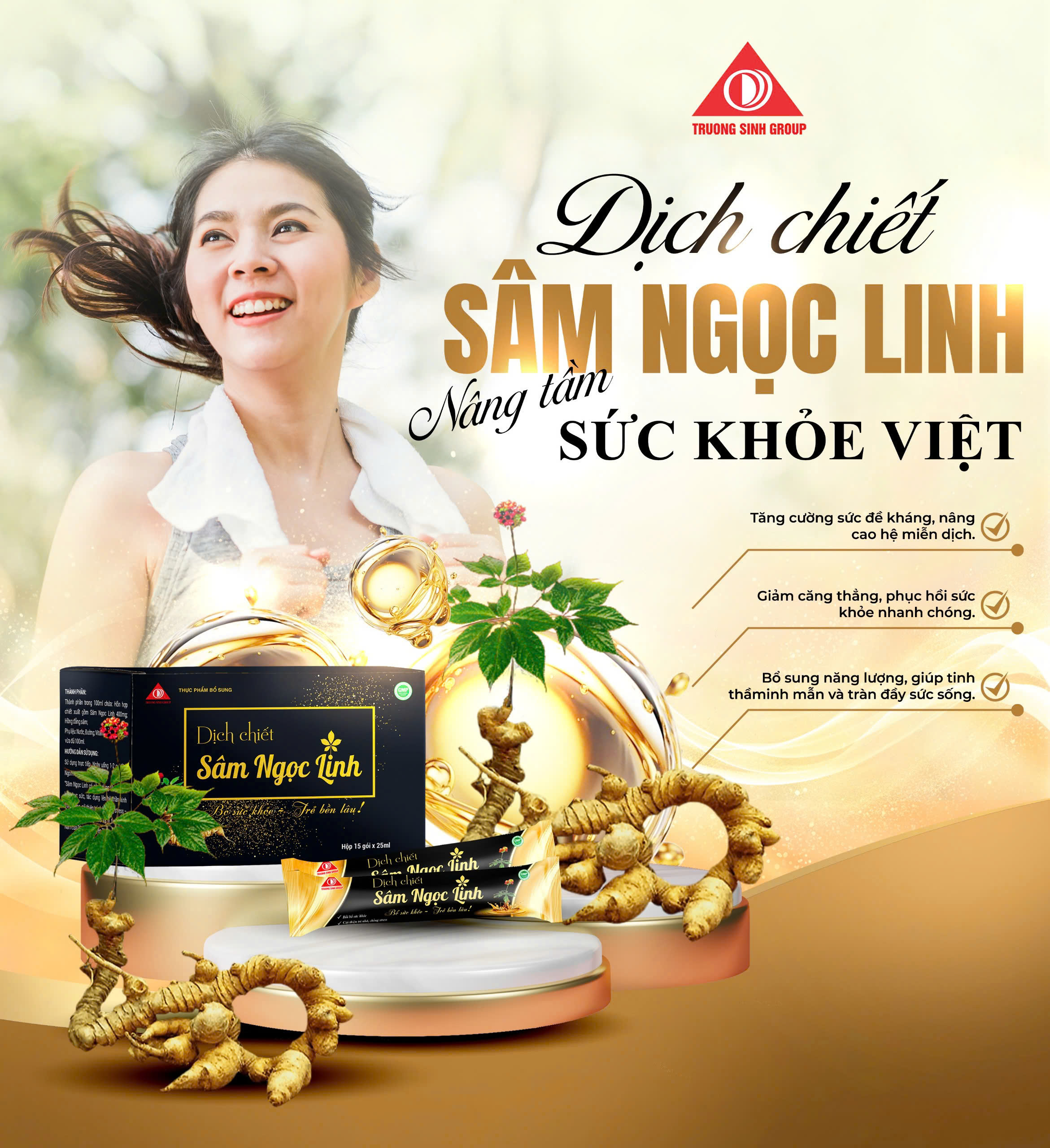 Dịch chiết Sâm Ngọc Linh hỗ trợ bồi bổ sức khỏe (15 gói/hộp) - 6