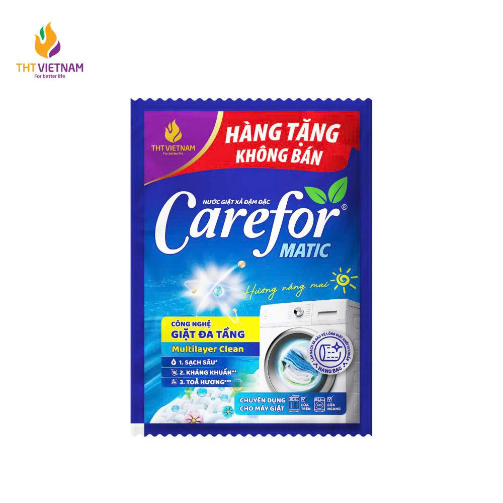 KM_ Combo 12 gói Nước giặt xả siêu đậm đặc Carefor Matic 35ml