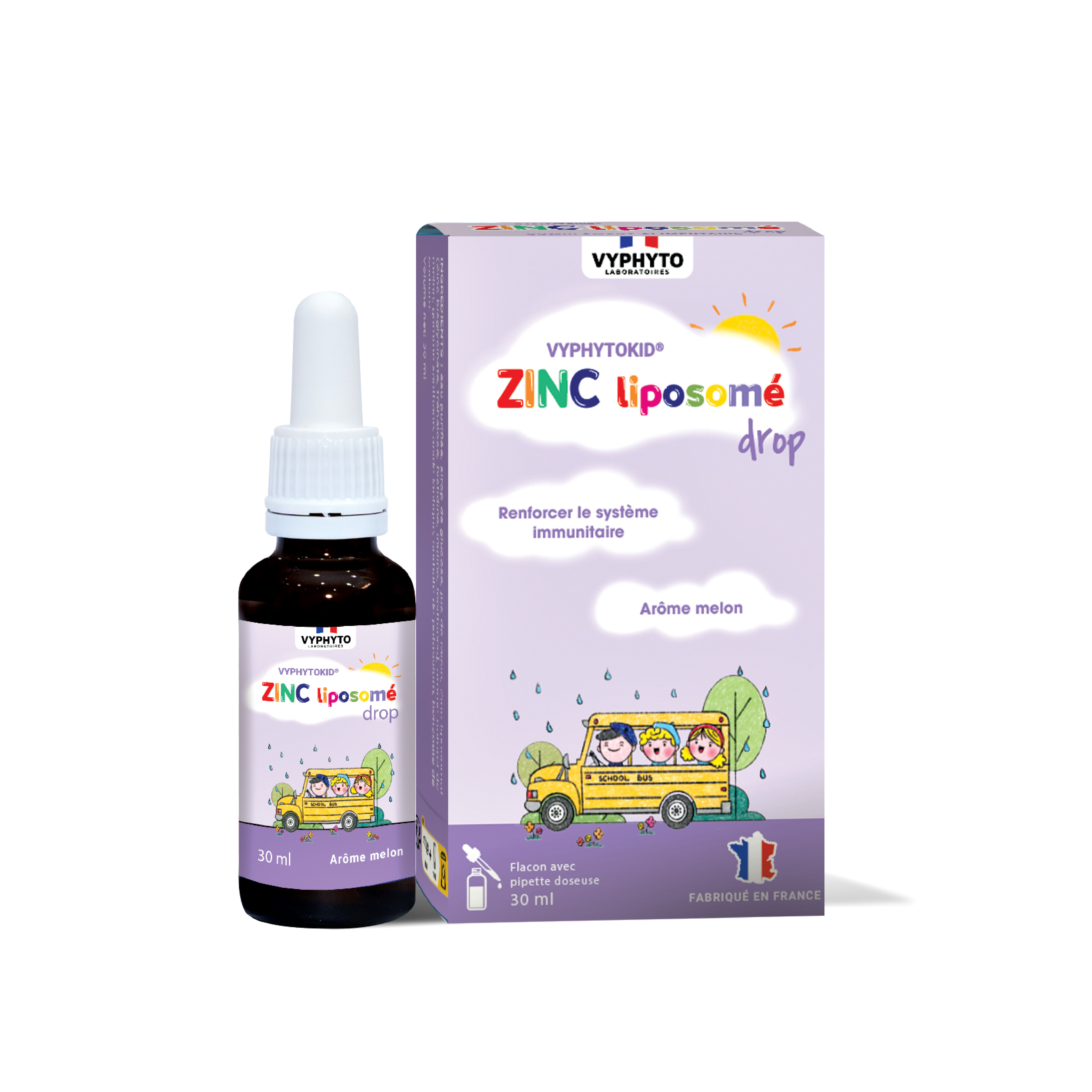 Thực phẩm bảo vệ sức khỏe VYPHYTOKID ZINC liposomé drop hỗ trợ bổ sung kẽm - Phân phối chính hãng