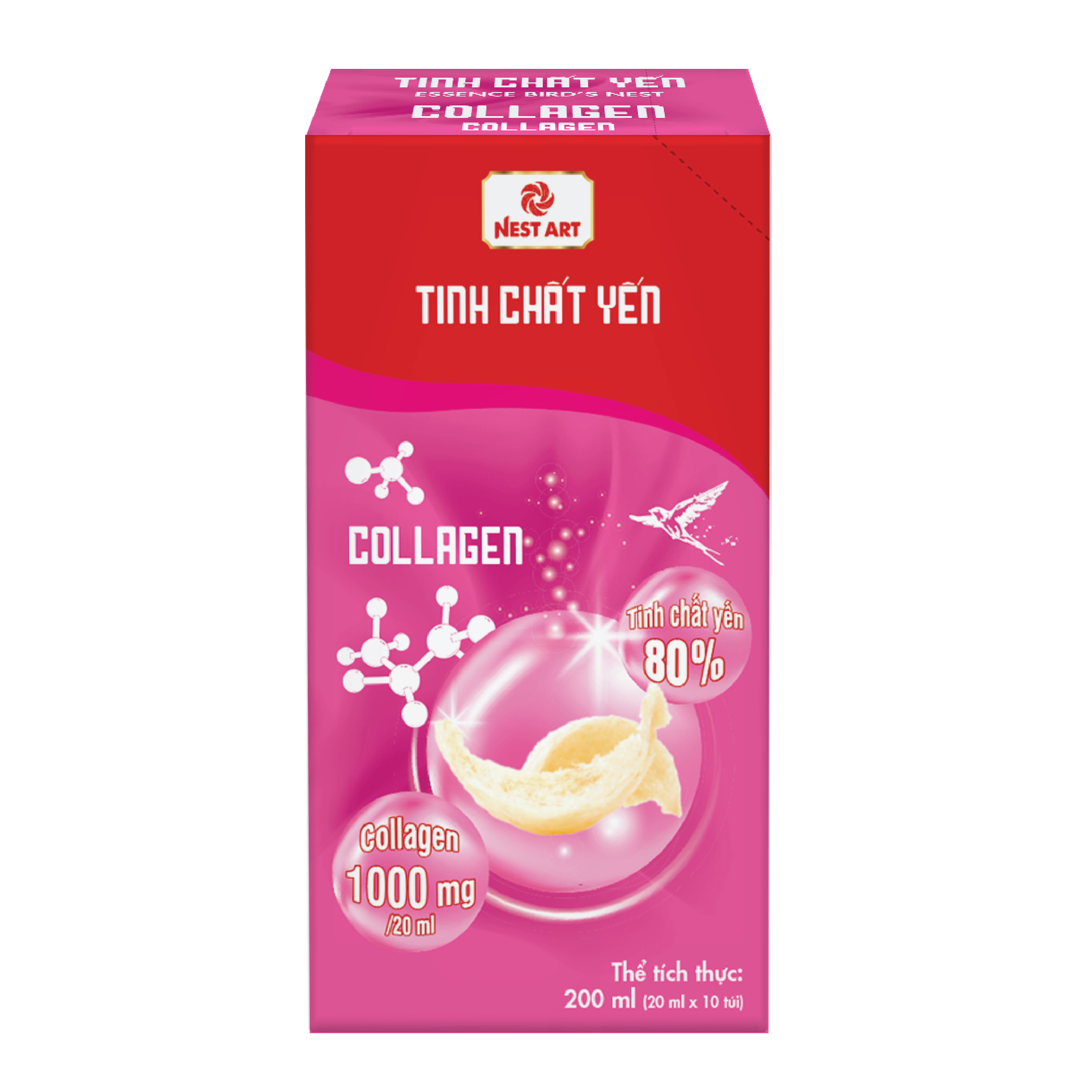 Tinh chất Yến Collagen (hộp 10gói) - Phân phối chính hãng