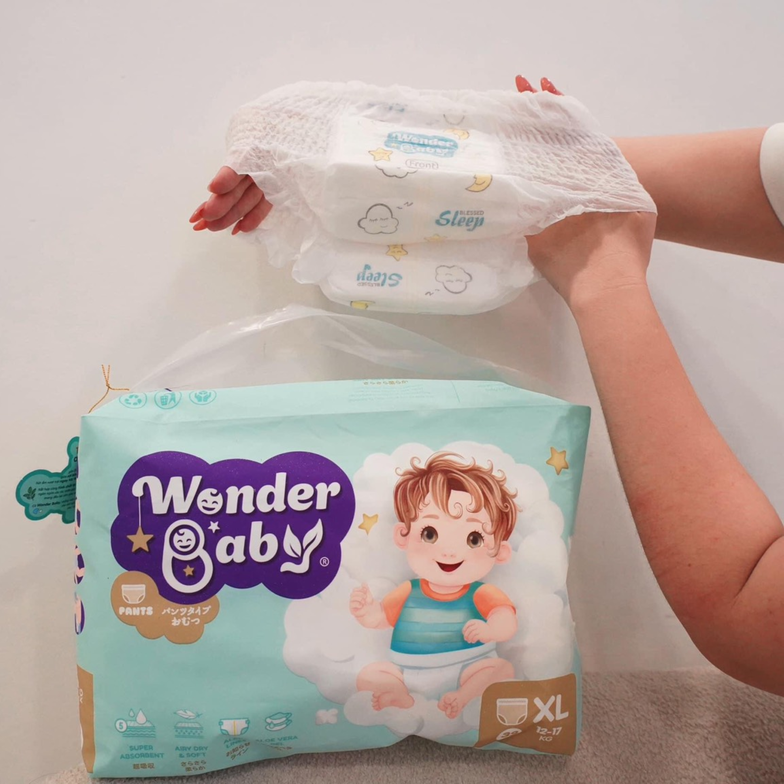Tã quần Wonder Baby - Size XL (39 miếng) - 4