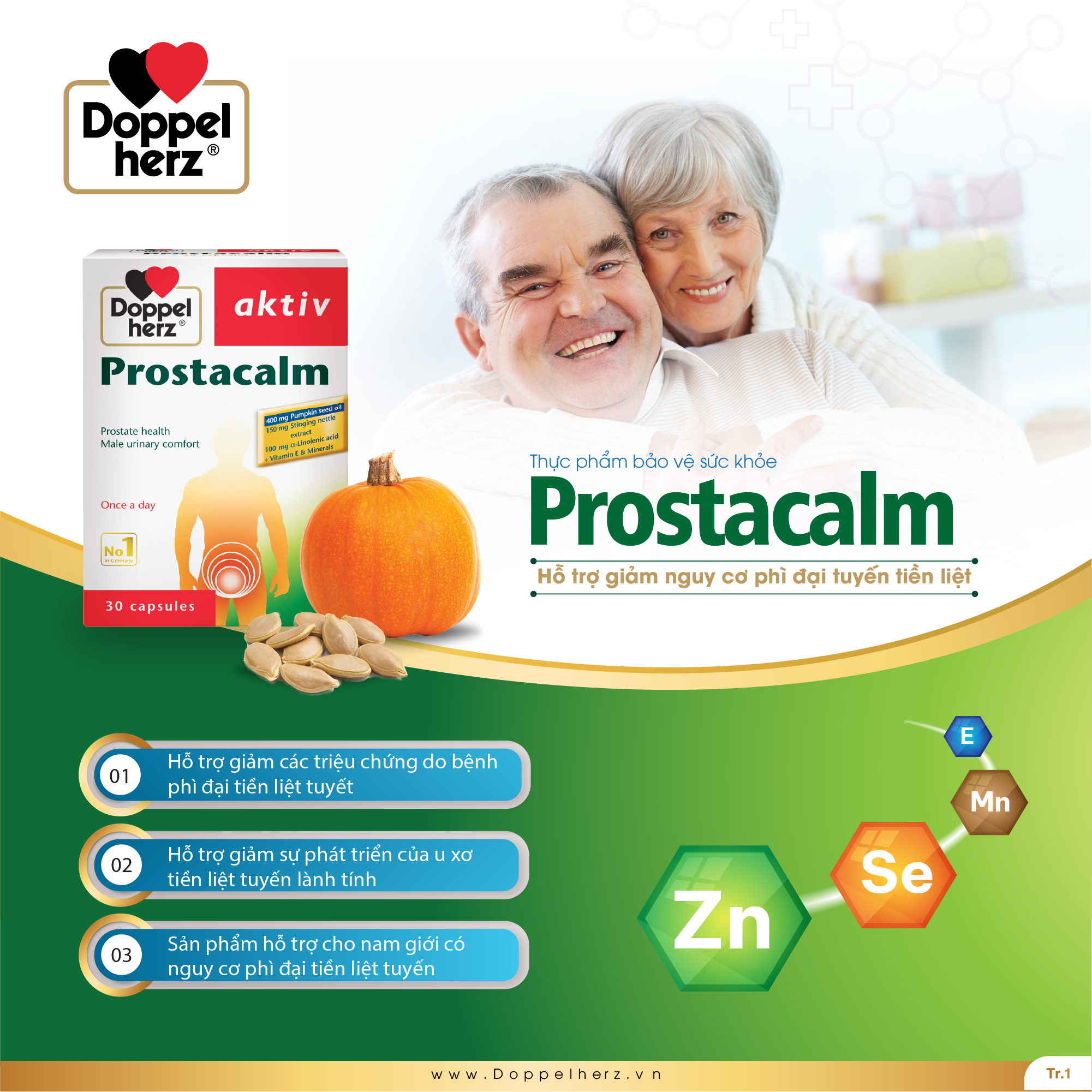 TPBVSK Prostacalm hỗ trợ giảm triệu chứng phì đại tiền liệt tuyến