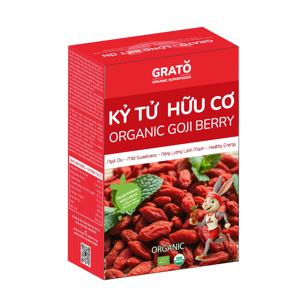 Kỷ Tử Hữu Cơ Grato 100g - Phân phối chính hãng